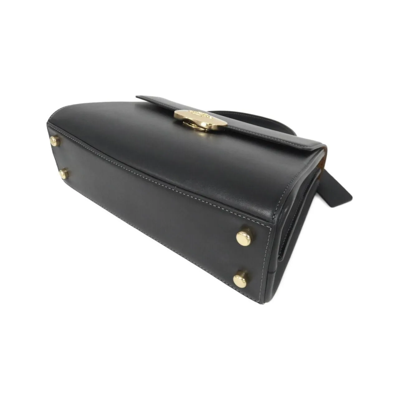 COACH CP006 Handbag Leather Black Leather New - Thumbnail 3