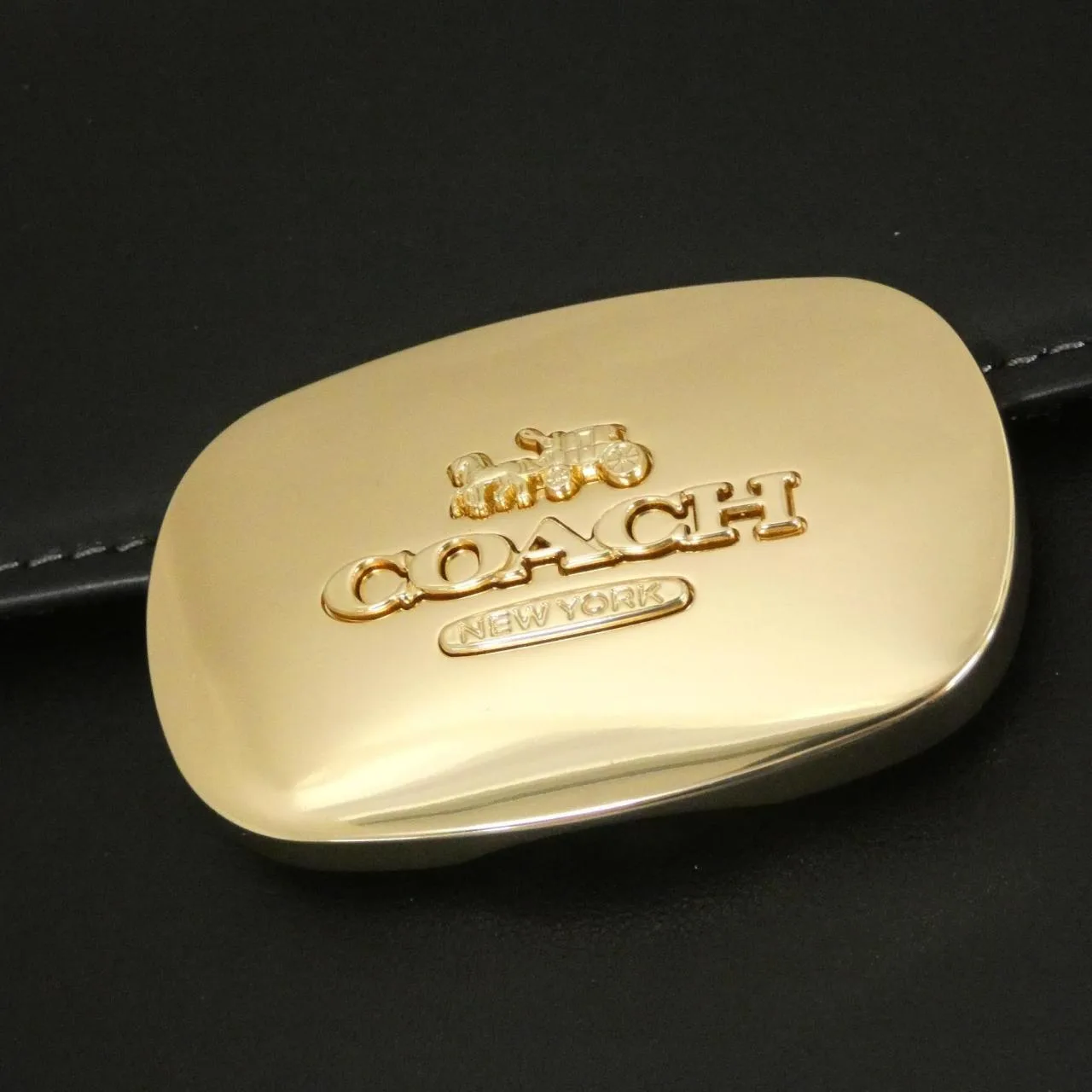 COACH CP006 Handbag Leather Black Leather New - Thumbnail 4