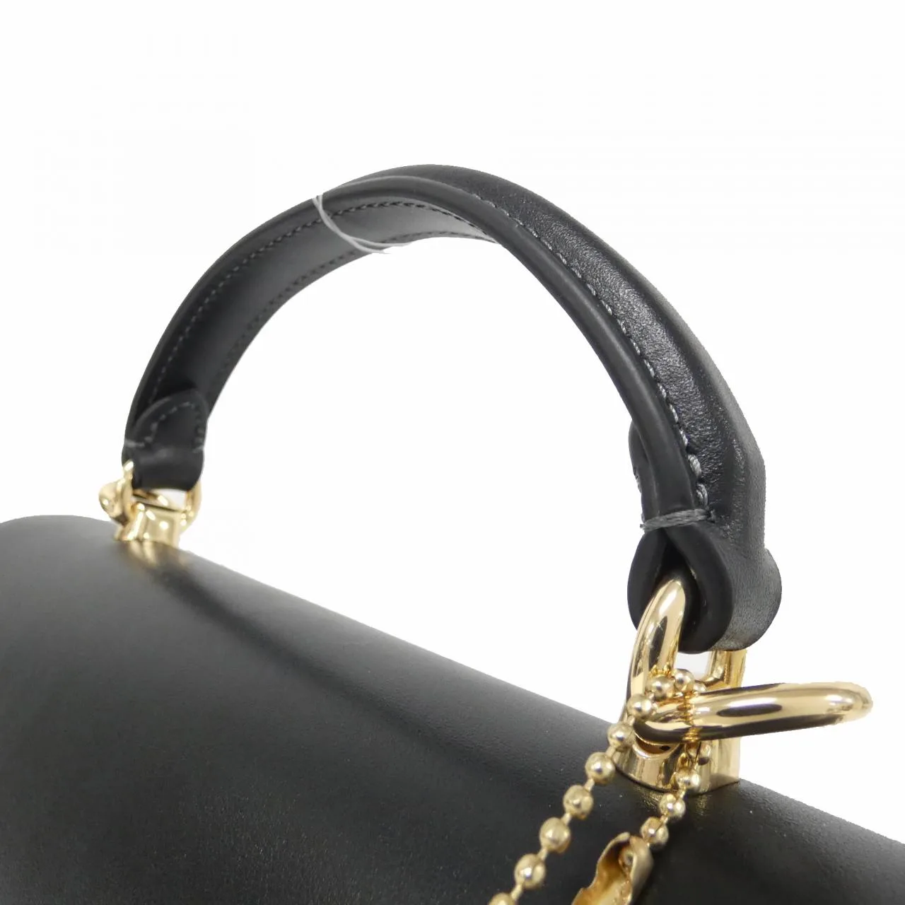 COACH CP006 Handbag Leather Black Leather New - Thumbnail 5