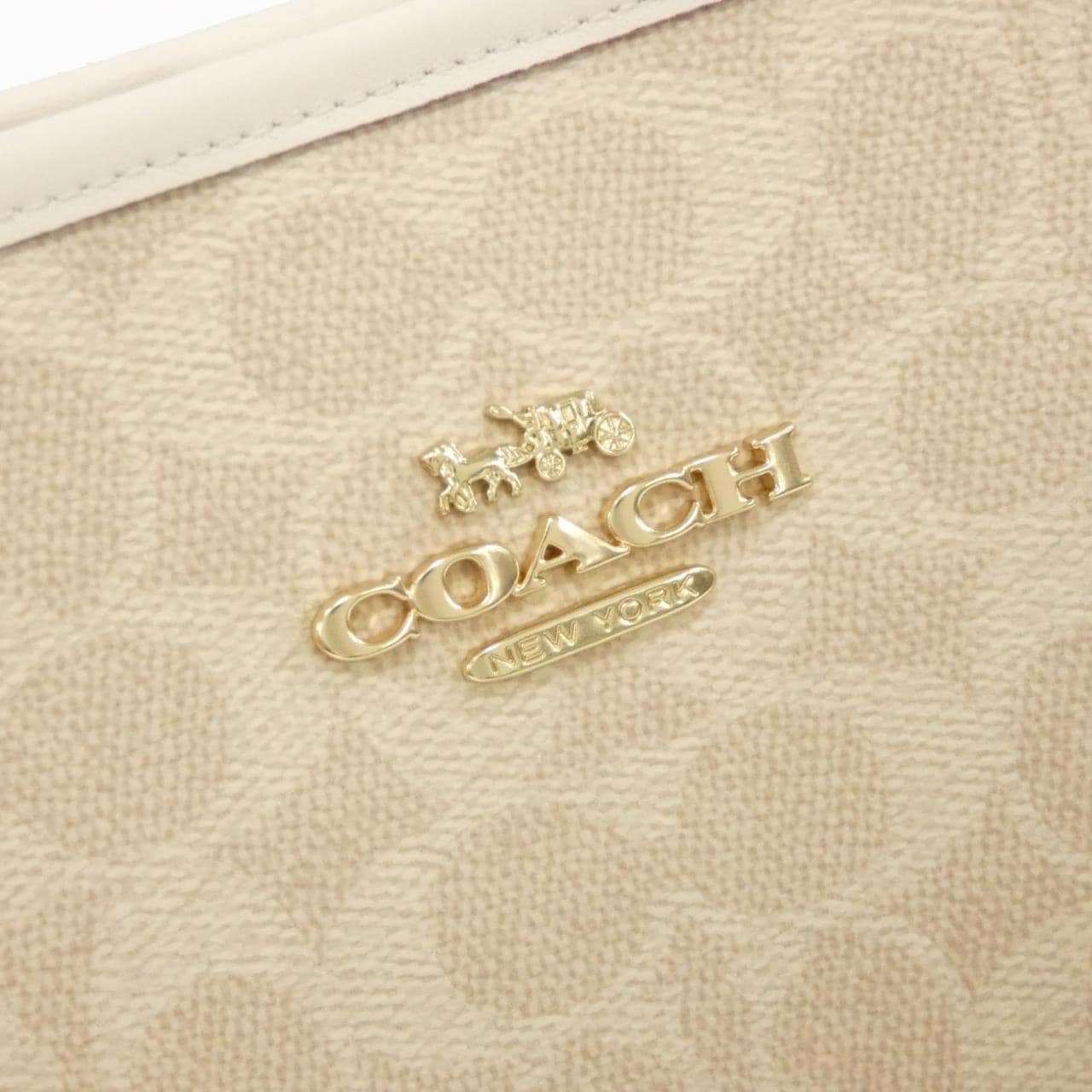 COACH CT802 Shoulder Bag Canvas 黑色 帆布 新品 - 縮圖 4