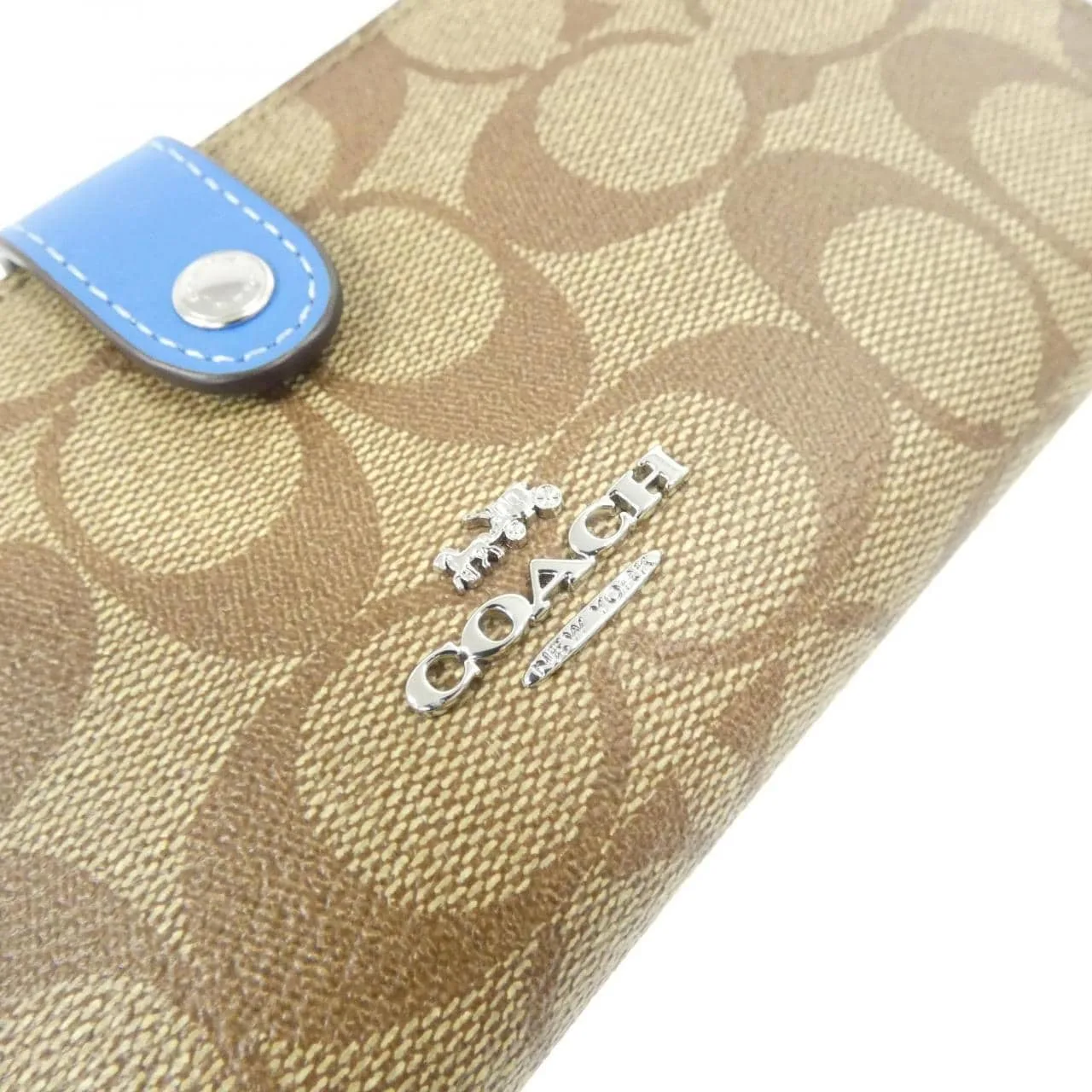COACH CH414 Coin Case Canvas 黑色 帆布 新品 - 縮圖 3