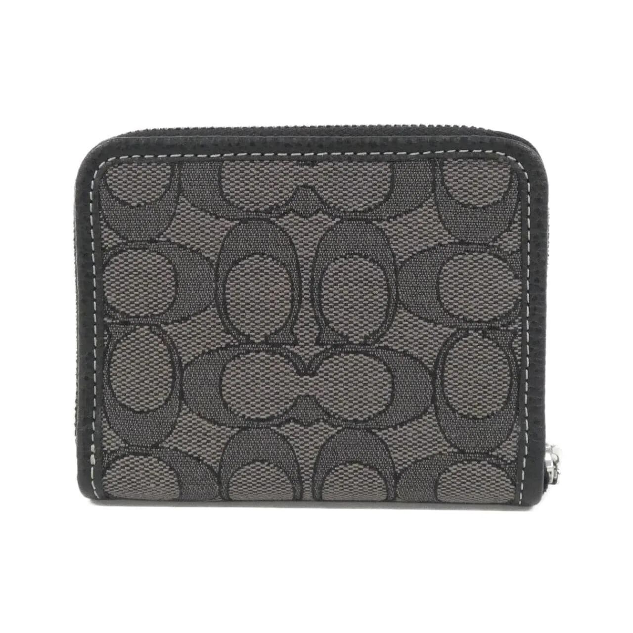 COACH CH389 Coin Case Canvas 黑色 帆布 新品 - 縮圖 2