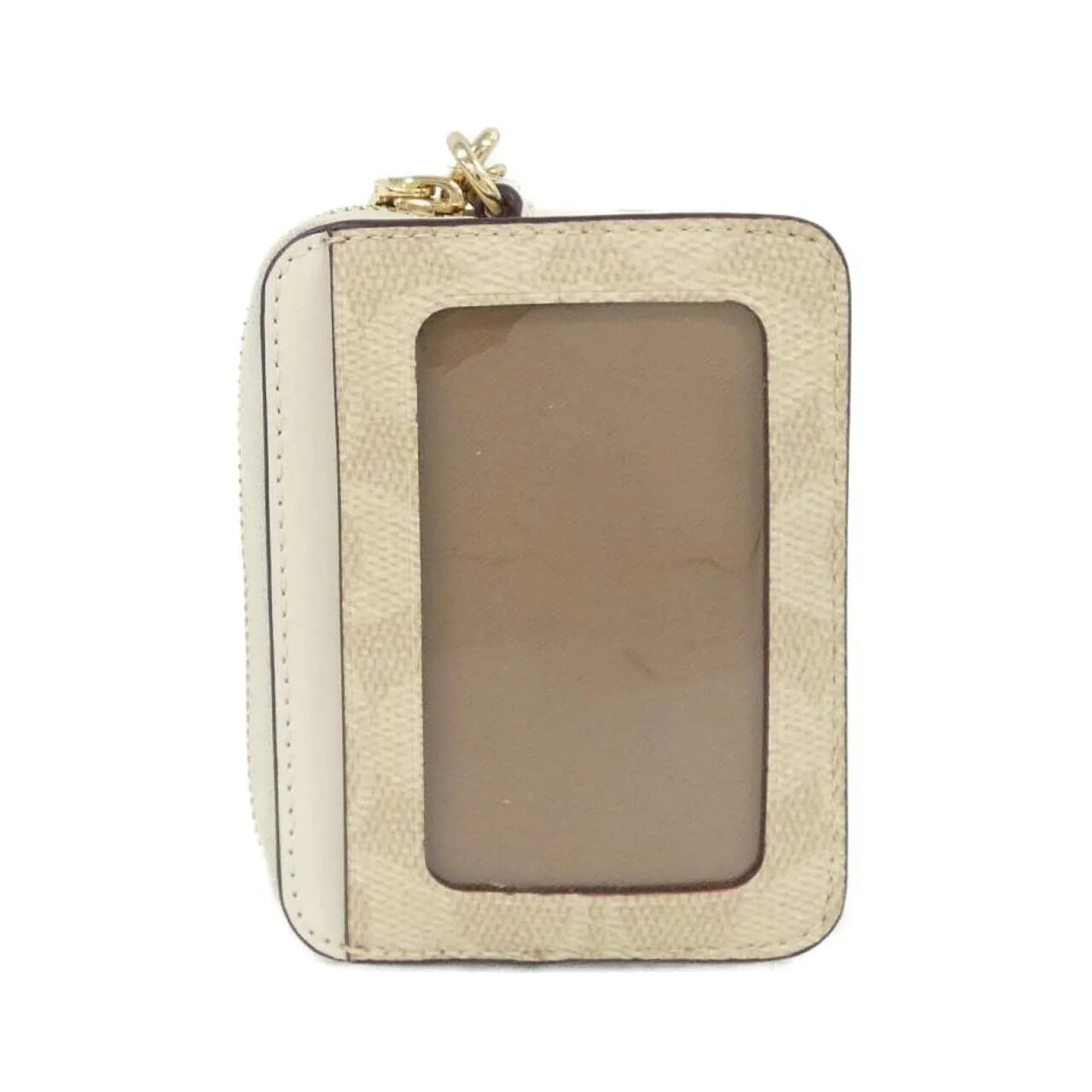 COACH CW883 Card Case Canvas Black Canvas New - Thumbnail 2