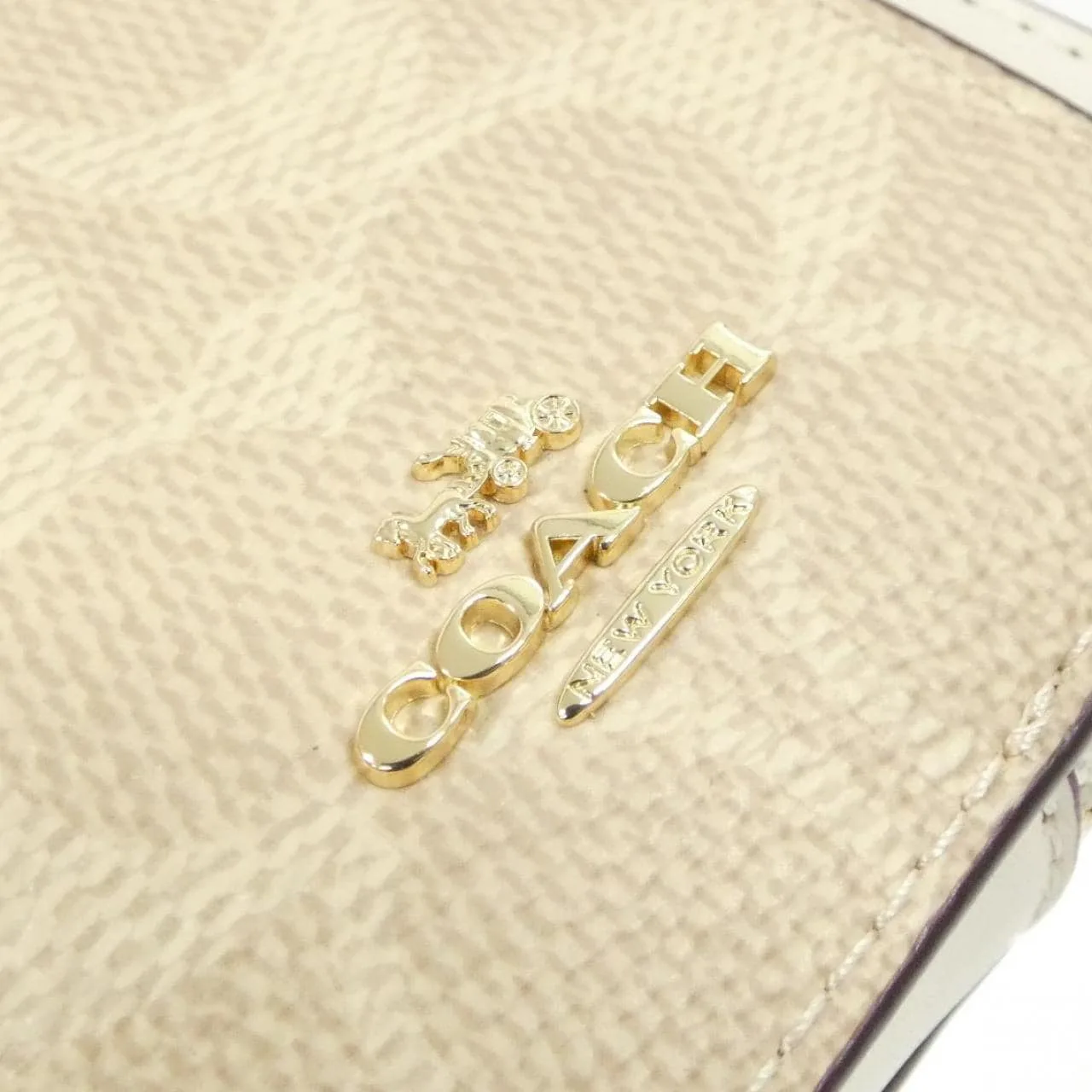 COACH CW883 Card Case Canvas Black Canvas New - Thumbnail 3