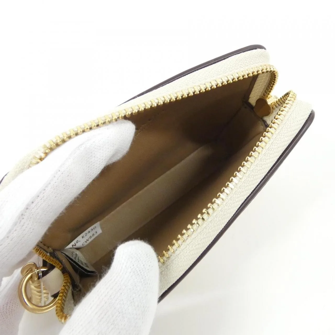 COACH CW883 Card Case Canvas Black Canvas New - Thumbnail 5