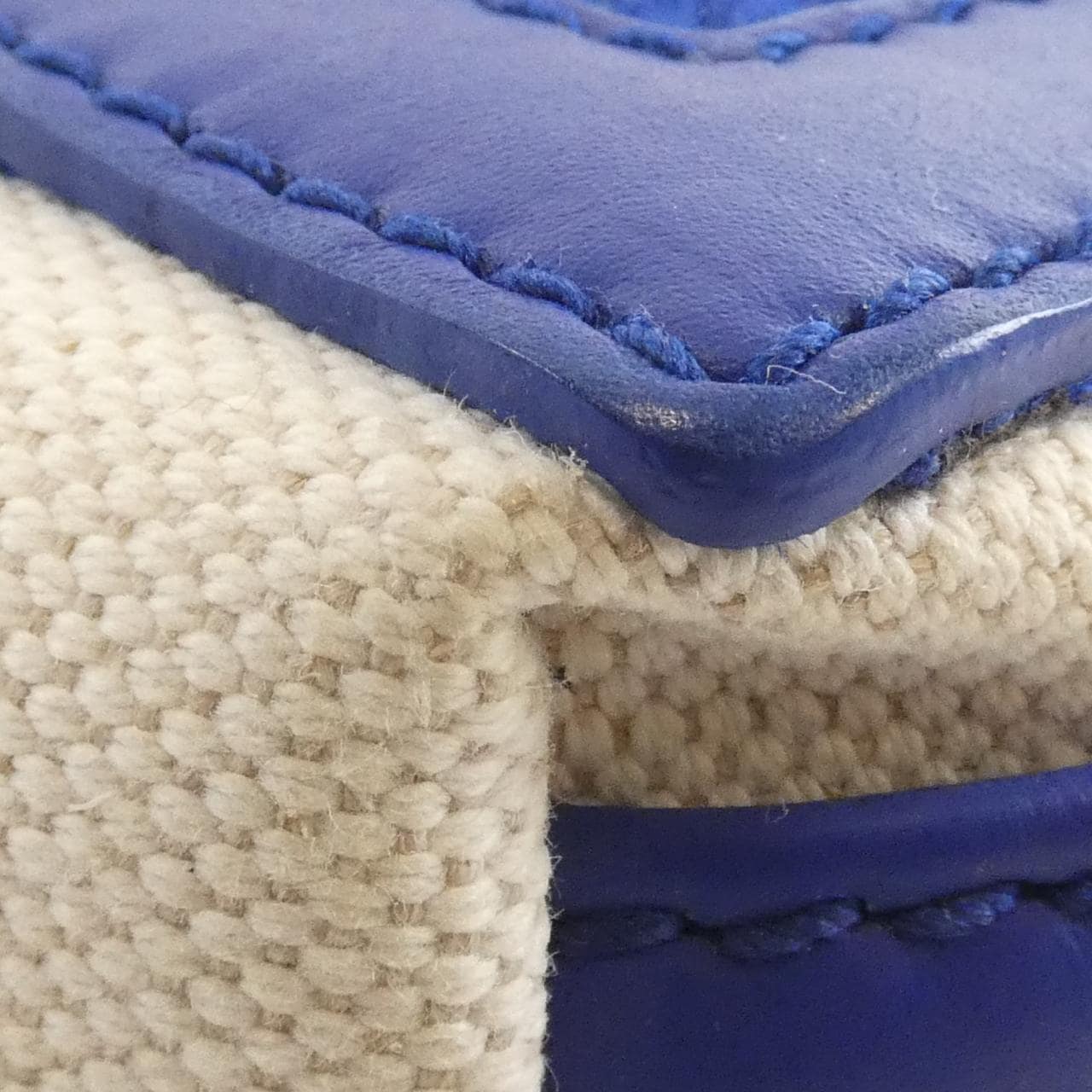 BALENCIAGA 390346 AQ38N Bag Canvas 深藍色 帆布 - 縮圖 4