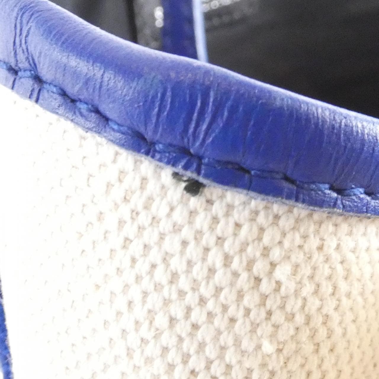 BALENCIAGA 390346 AQ38N Bag Canvas 深藍色 帆布 - 縮圖 5