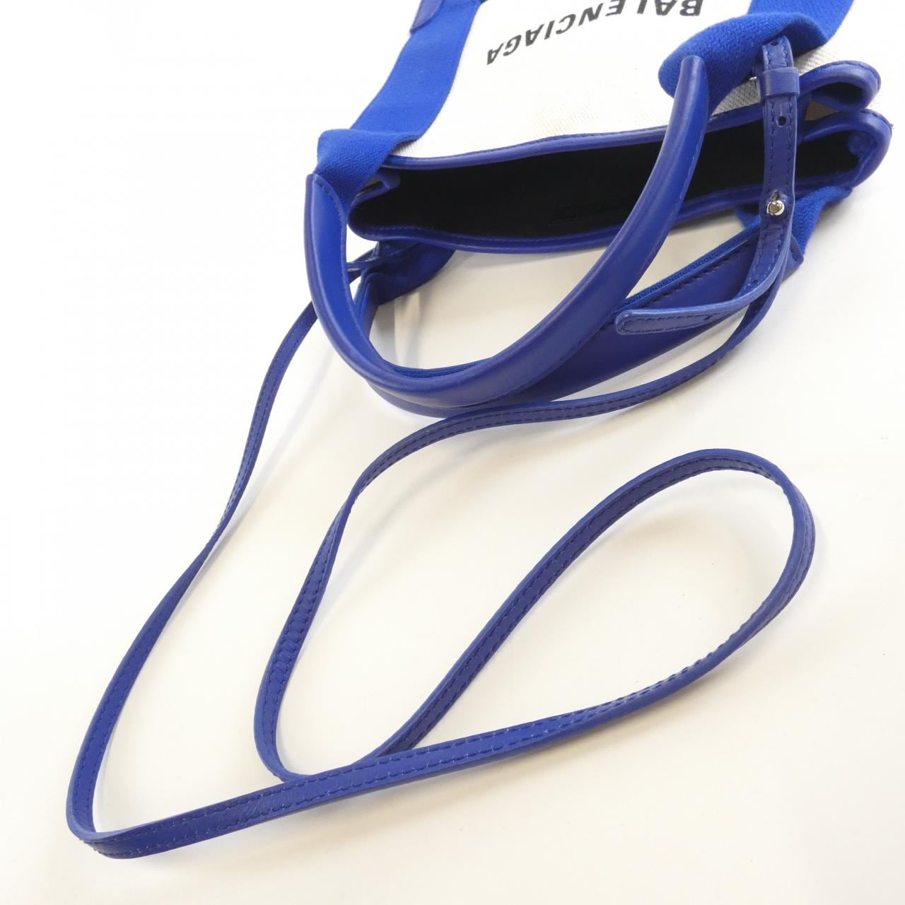 BALENCIAGA 390346 AQ38N Bag Canvas 深藍色 帆布 - 縮圖 6