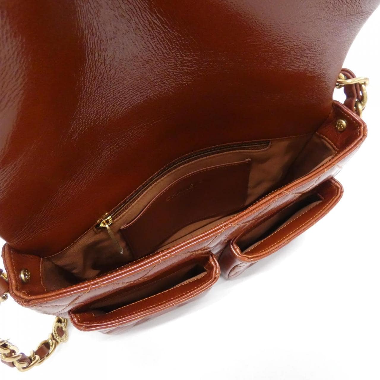 CHANEL AS4993 Handbag Lambskin Brown Lambskin - Thumbnail 7