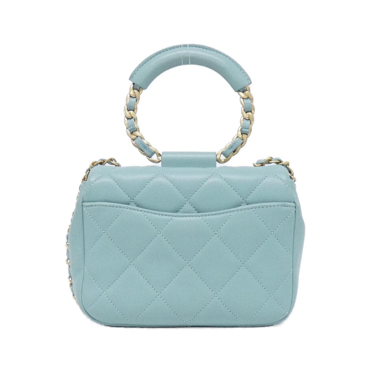 CHANEL Chanel 19 AS1357 Handbag Lambskin 藍色 羊皮 中古品A - 縮圖 2