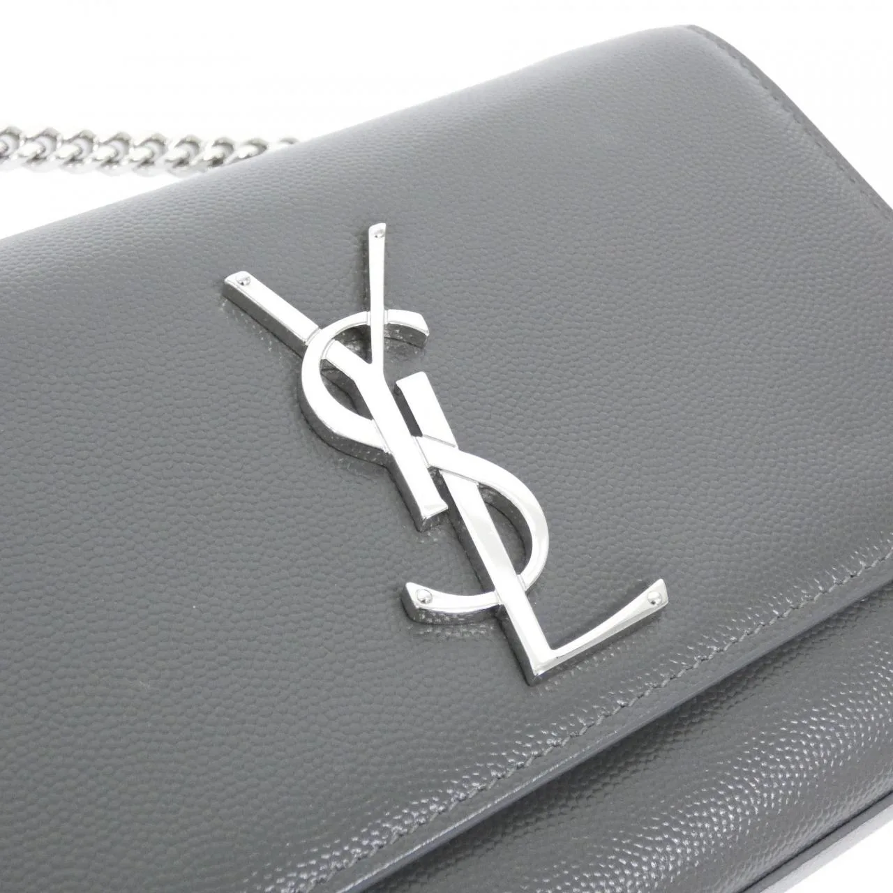 SAINT LAURENT Kate 469390 BOW0N Shoulder 黑色 中古品A - 縮圖 6