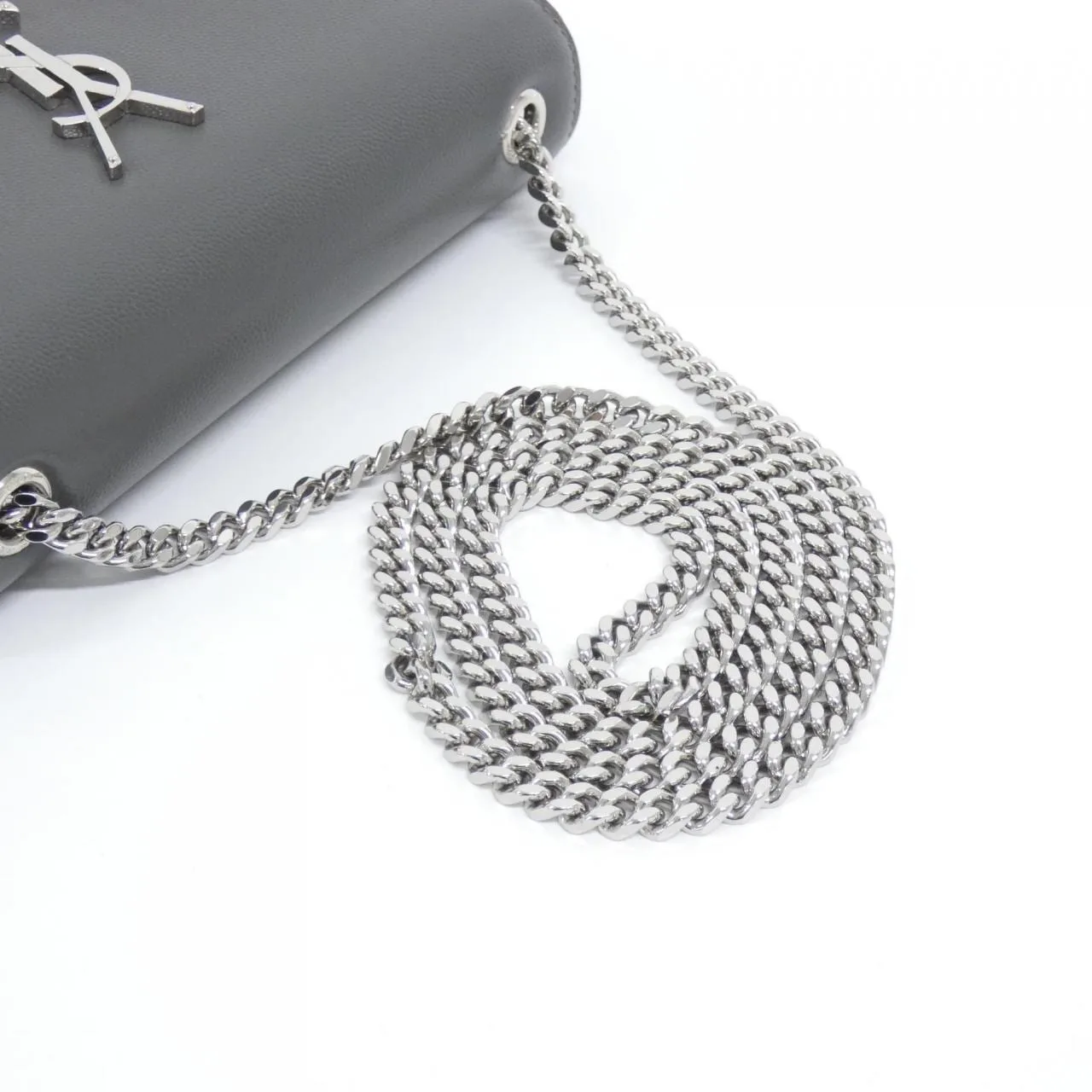 SAINT LAURENT Kate 469390 BOW0N Shoulder 黑色 中古品A - 縮圖 7