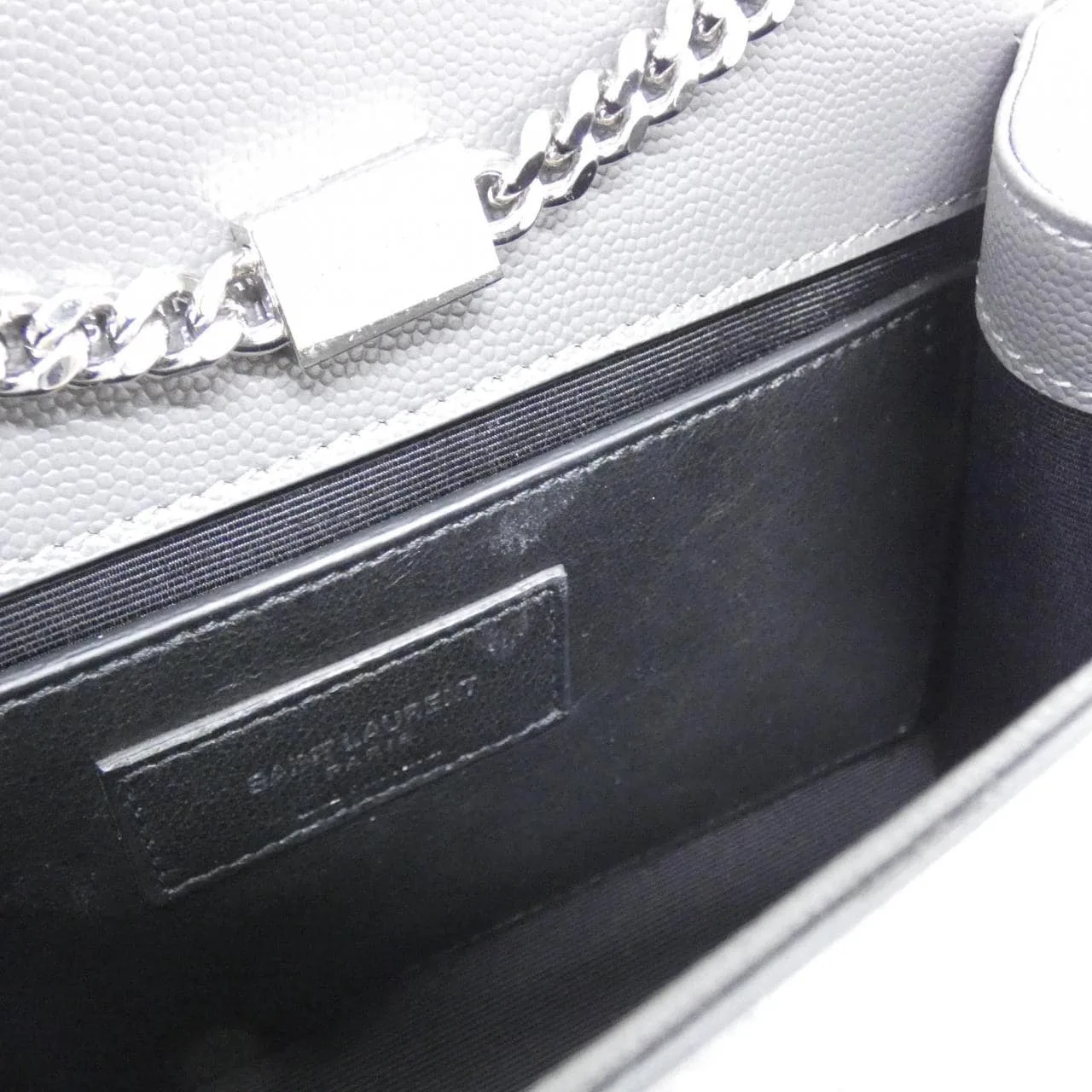 SAINT LAURENT Kate 469390 BOW0N Shoulder 黑色 中古品A - 縮圖 9