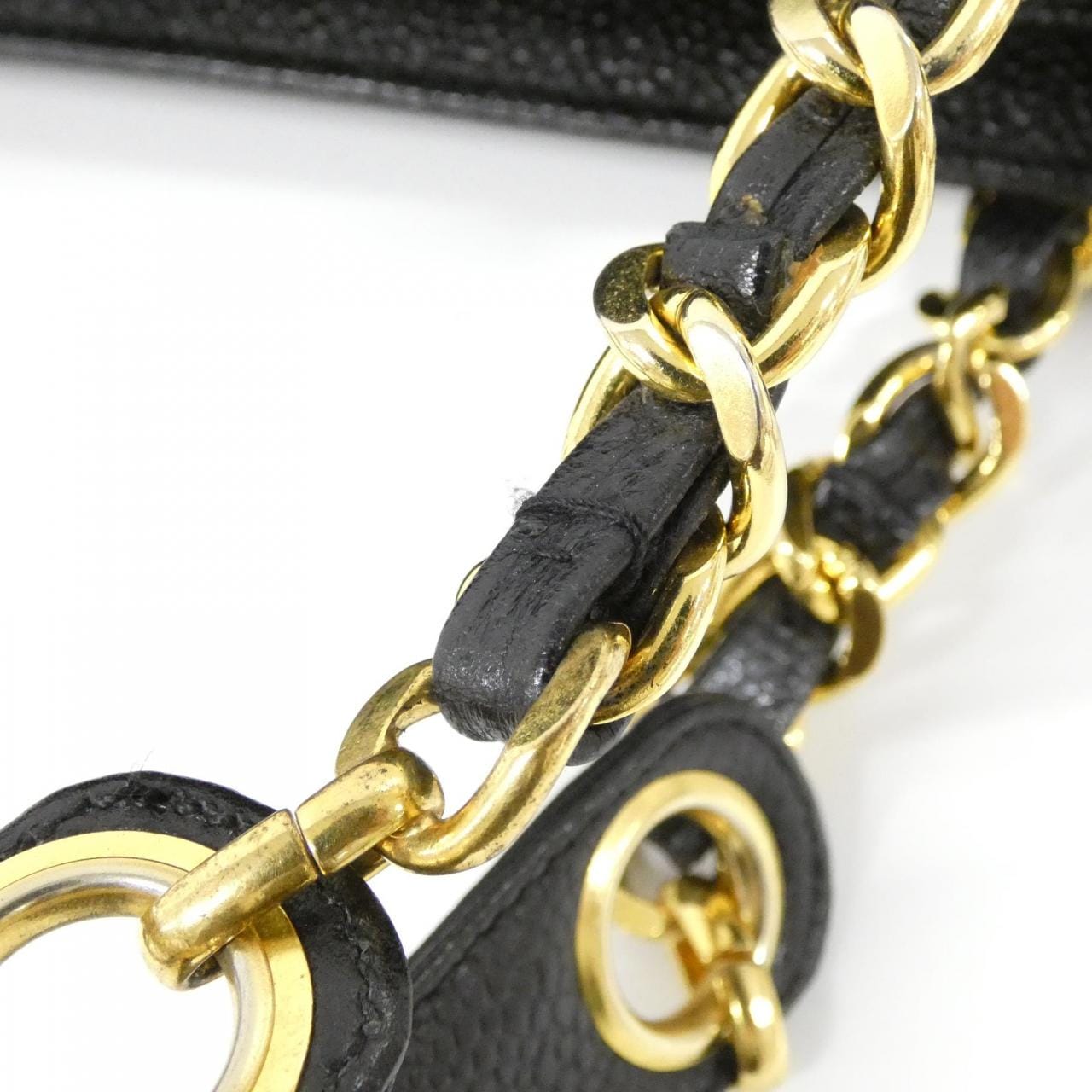 CHANEL Shoulder Grained Calfskin Black Grained Calfskin - Thumbnail 7