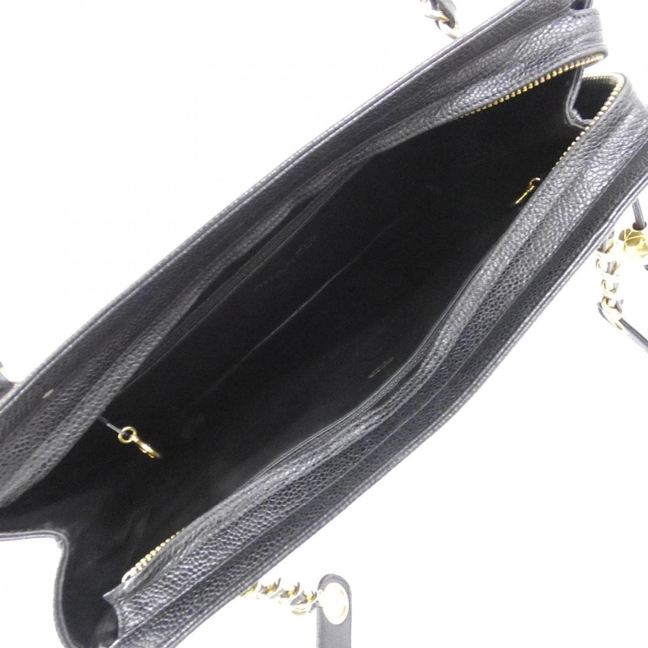 CHANEL Shoulder Grained Calfskin Black Grained Calfskin - Thumbnail 8