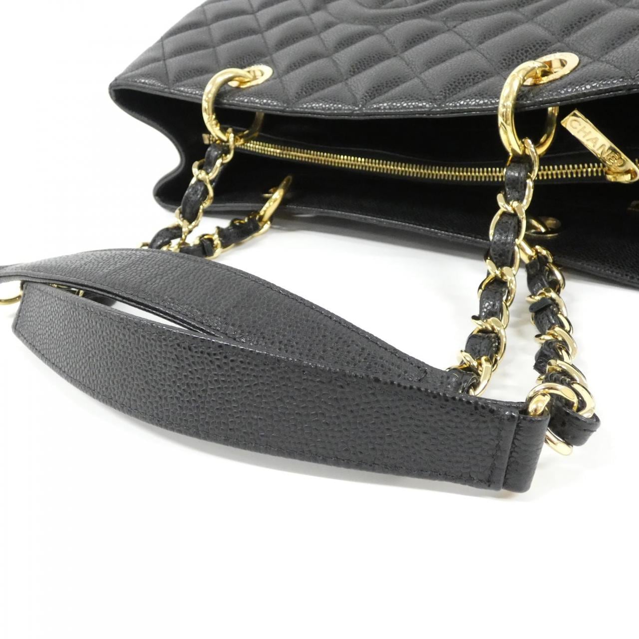 CHANEL 50995 Shoulder Grained Calfskin Black Grained Calfskin Rank A - Thumbnail 6