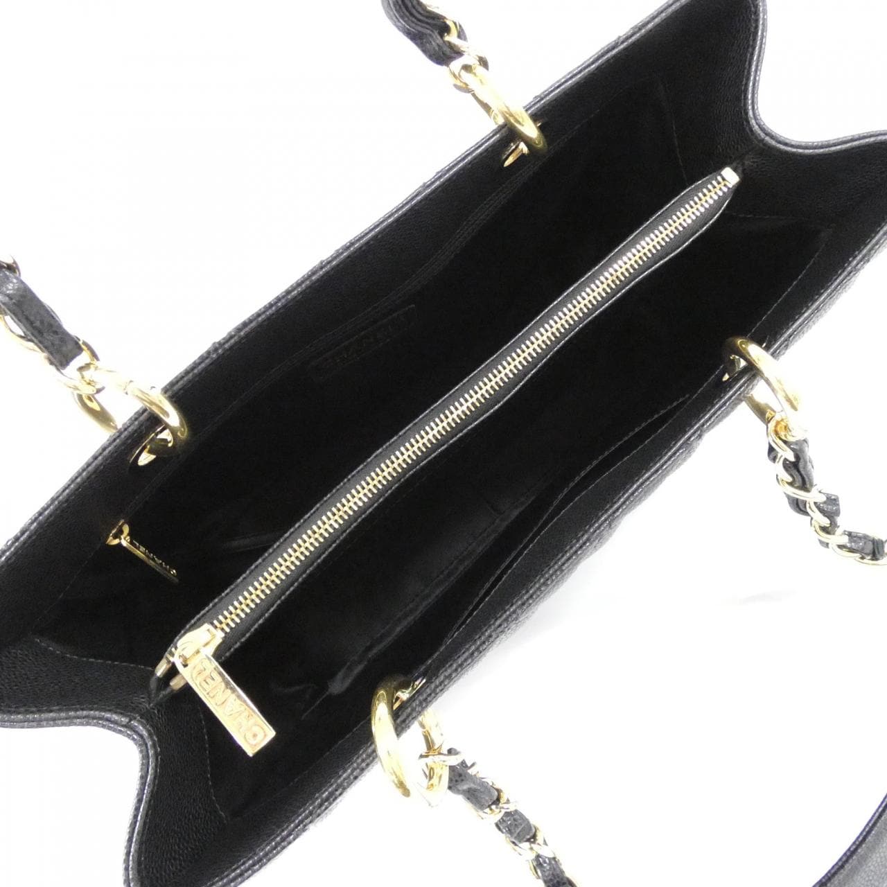 CHANEL 50995 Shoulder Grained Calfskin Black Grained Calfskin Rank A - Thumbnail 7