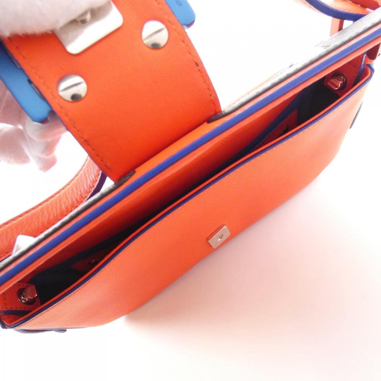 FENDI Baguette 8BR600 41K Shoulder Bag Leather 紅色 皮革 中古品A - 縮圖 7