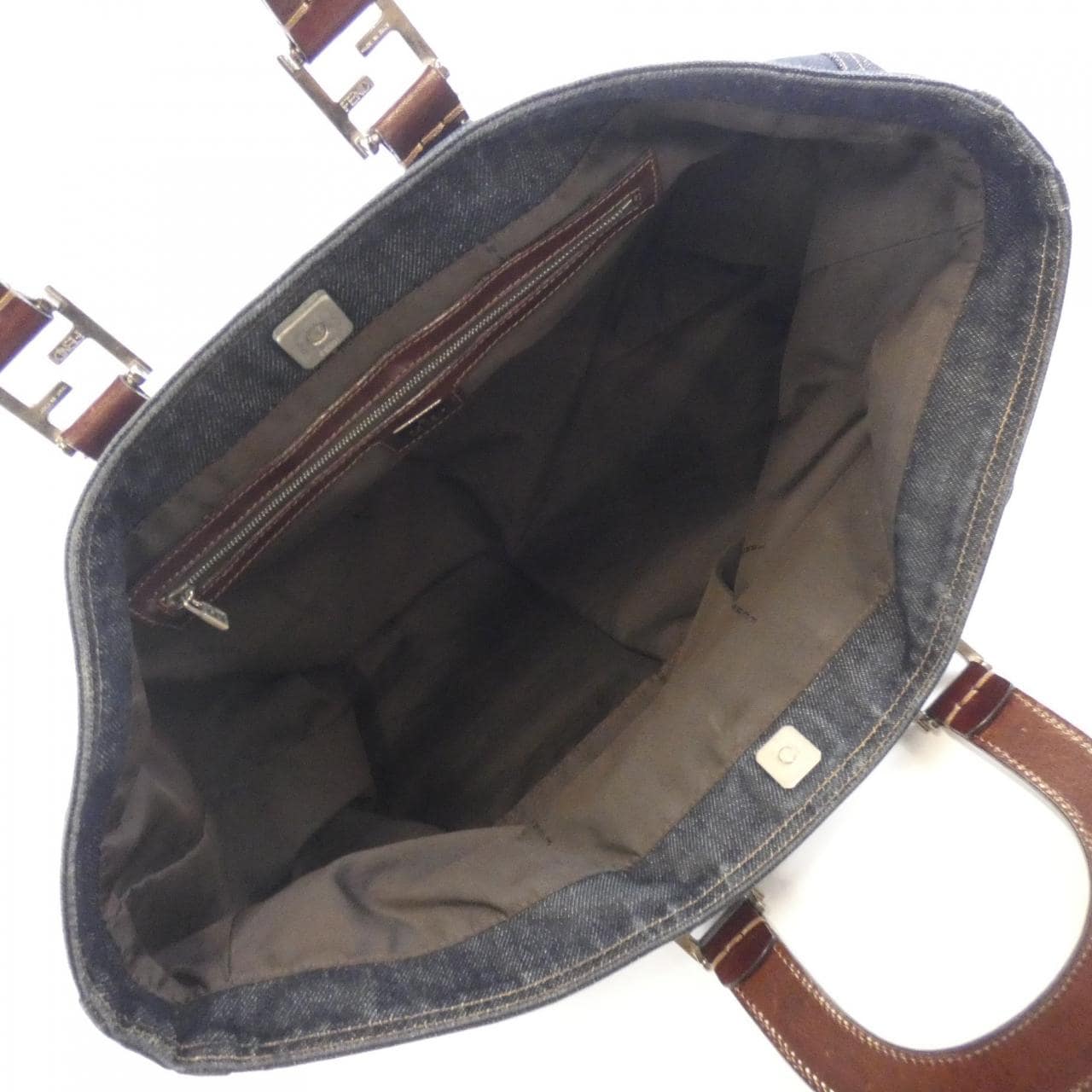 FENDI 26329 Bag Denim 藍色 牛仔布 中古品B - 縮圖 6