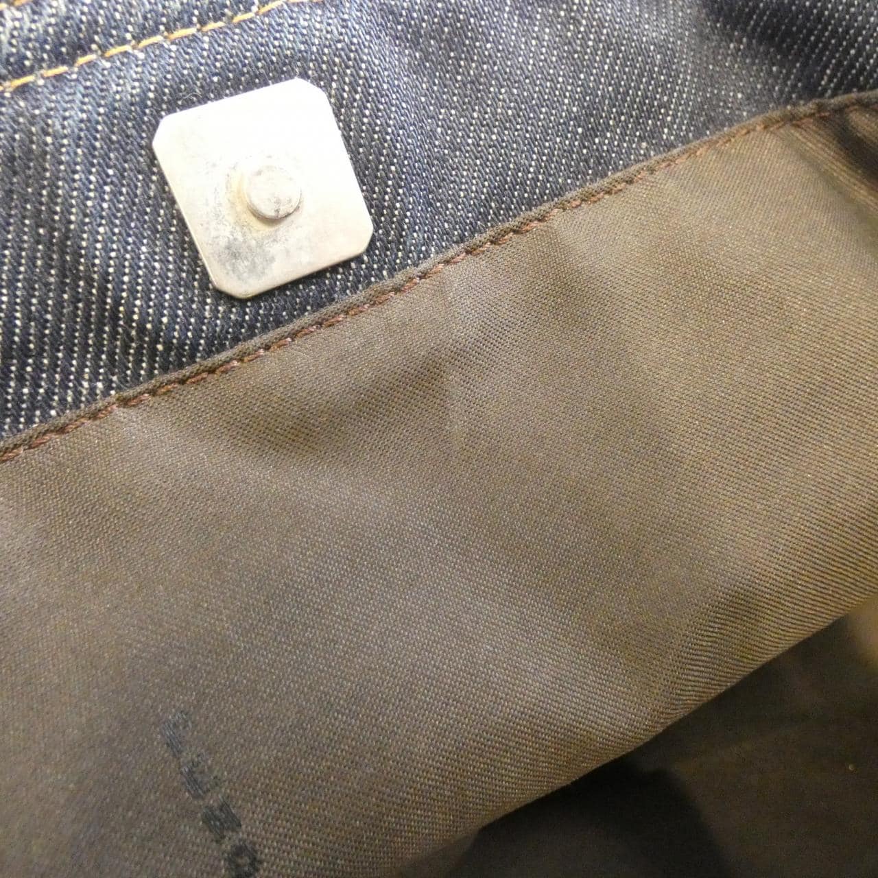 FENDI 26329 Bag Denim 藍色 牛仔布 中古品B - 縮圖 7