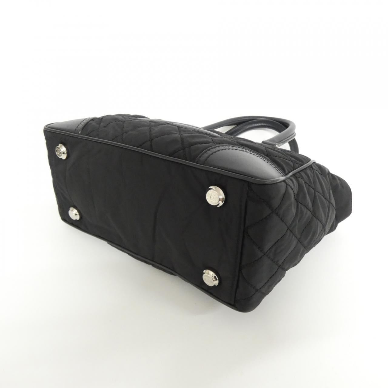 CHANEL 33100 Handbag Nylon Black Nylon - Thumbnail 3