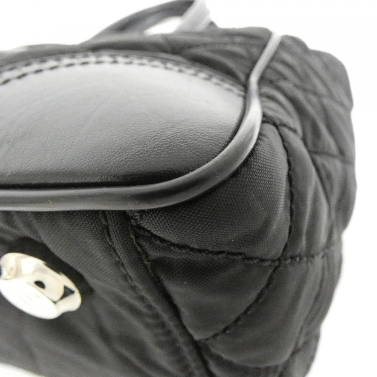 CHANEL 33100 Handbag Nylon Black Nylon - Thumbnail 4