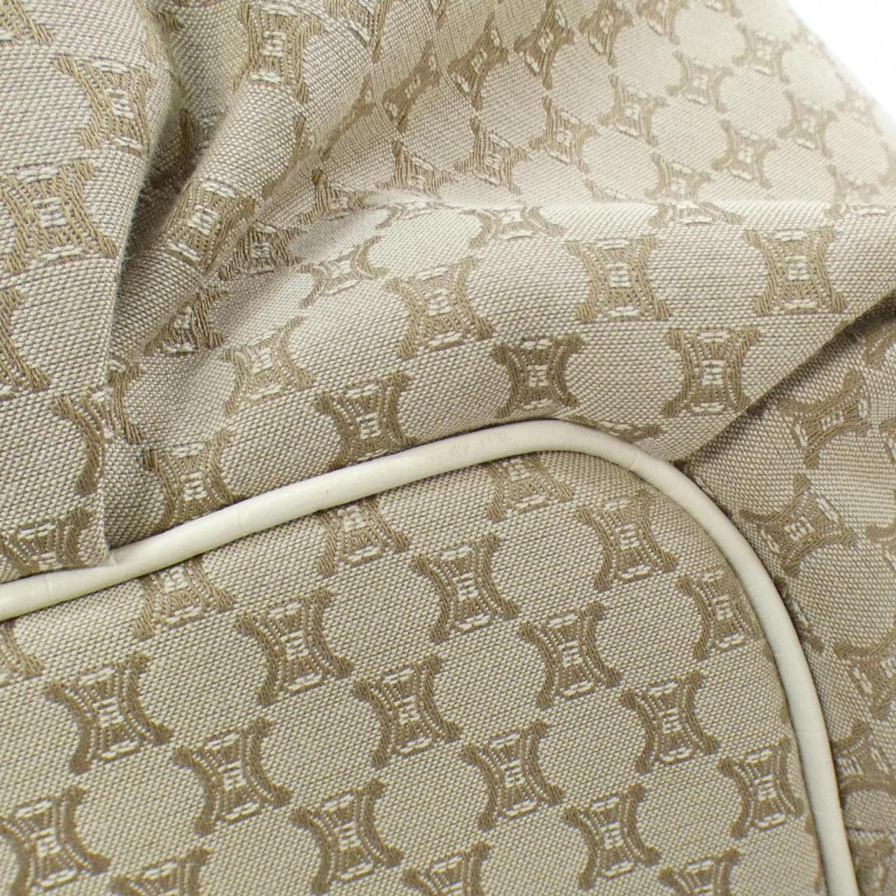 CELINE Shoulder Bag Canvas 白色 帆布 中古品A - 縮圖 3