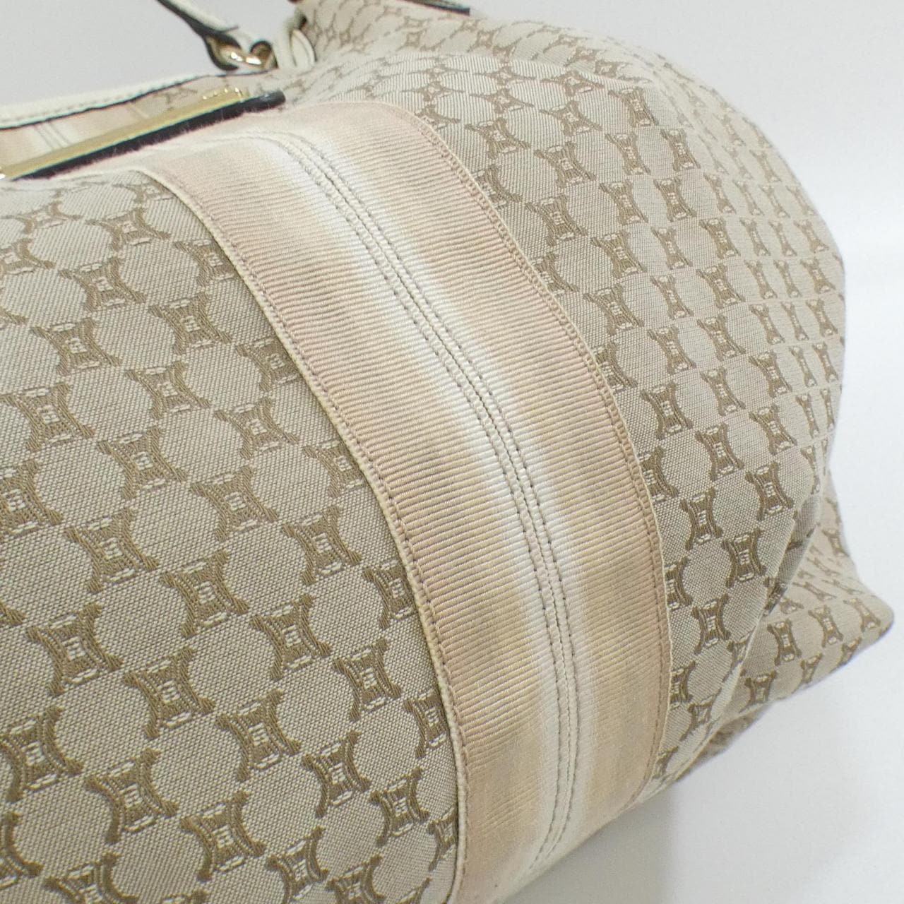 CELINE Shoulder Bag Canvas 白色 帆布 中古品A - 縮圖 4