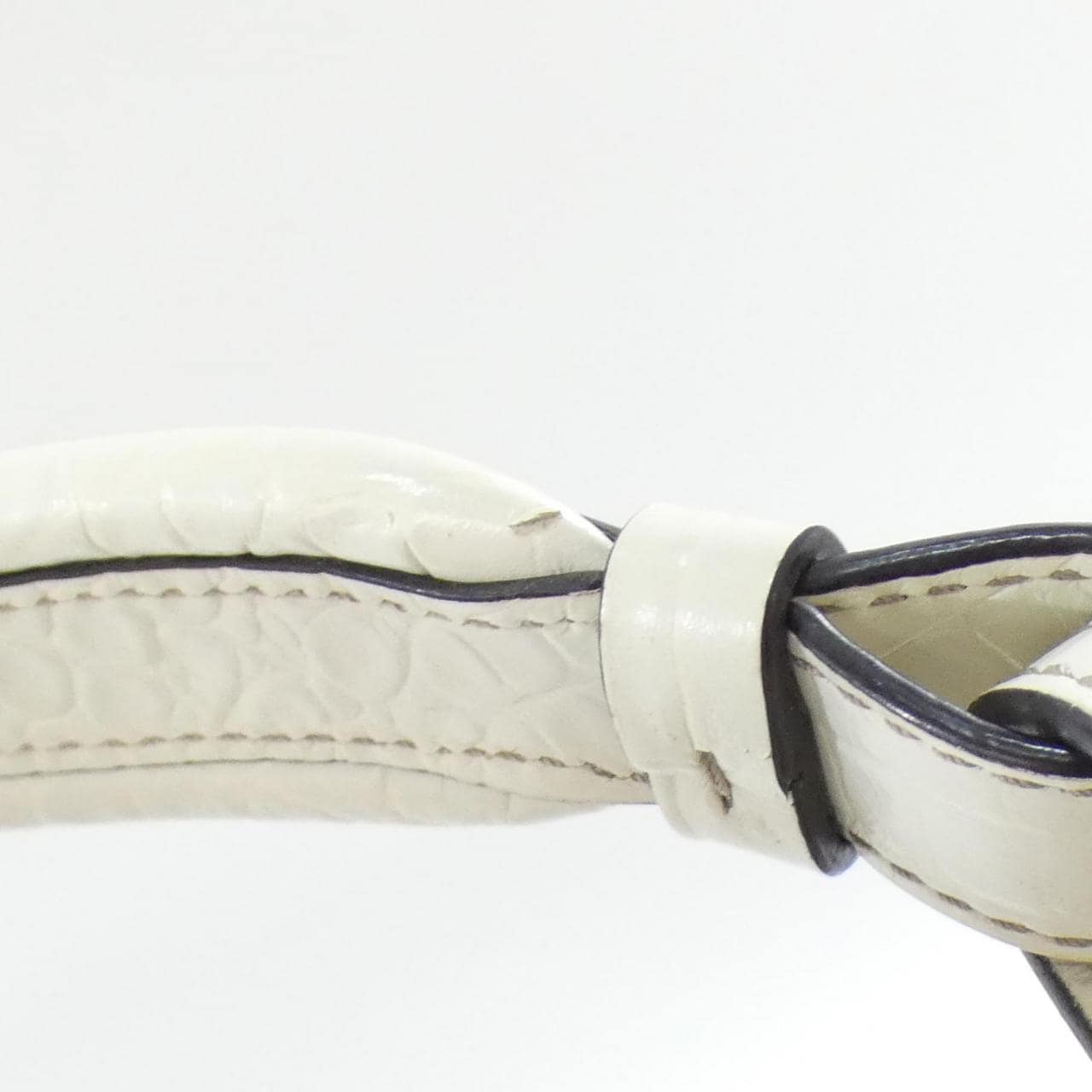 CELINE Shoulder Bag Canvas 白色 帆布 中古品A - 縮圖 7