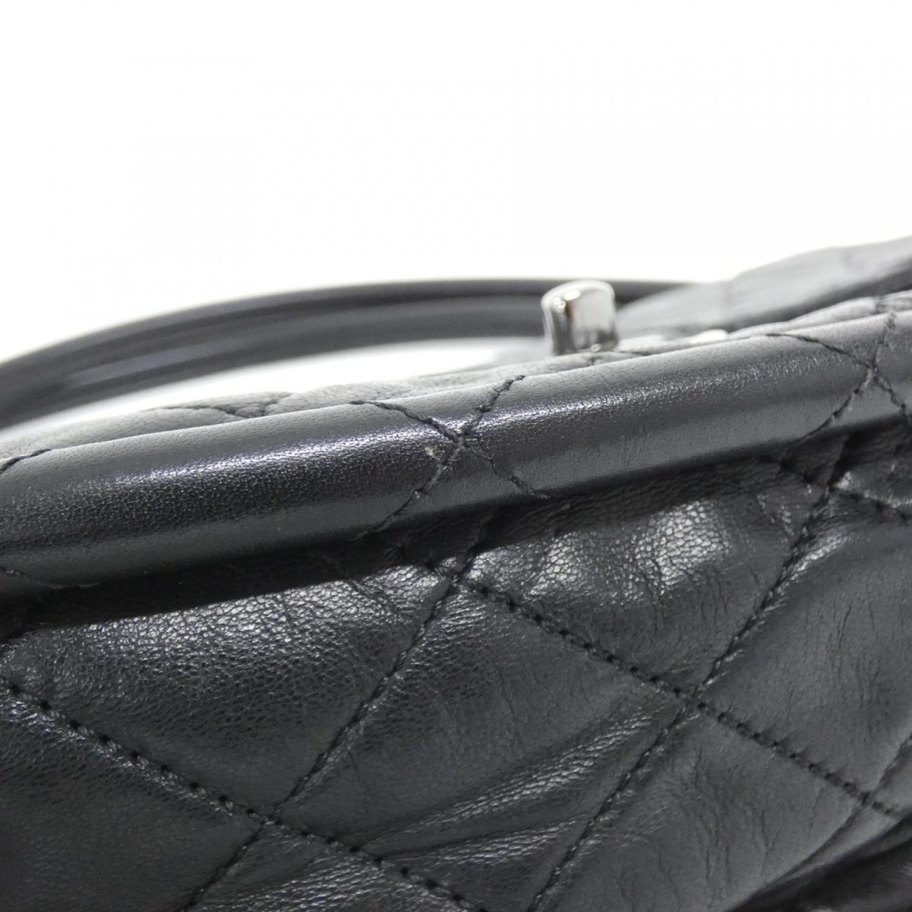CHANEL 66222 Handbag Lambskin Black Lambskin - Thumbnail 3