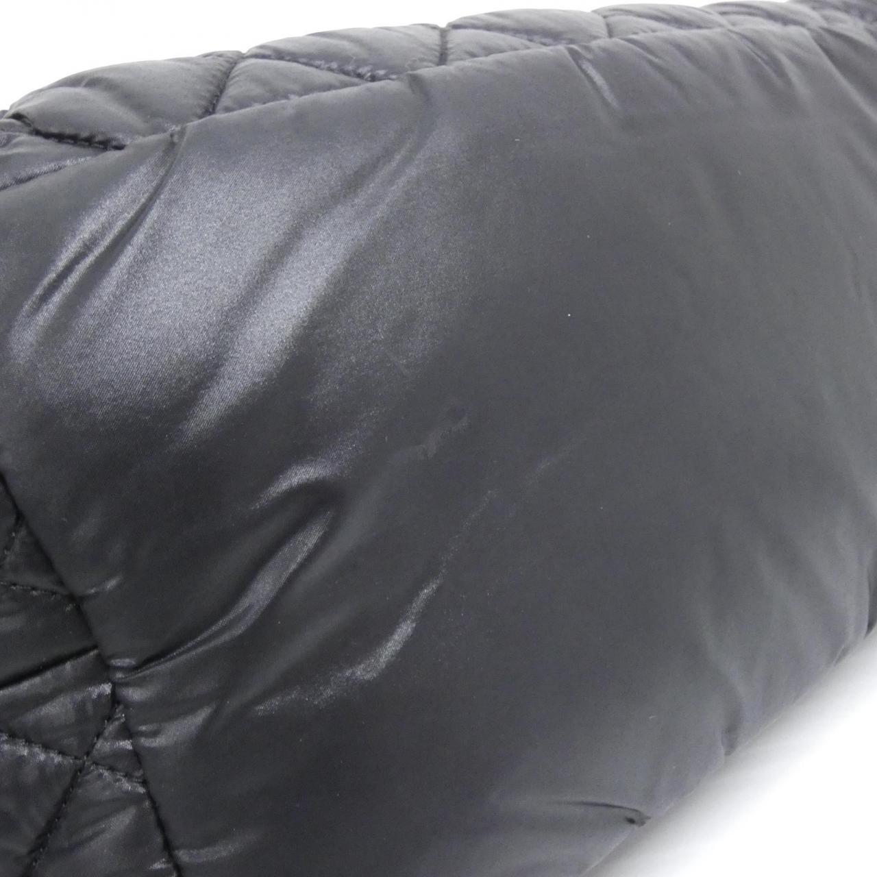 CHANEL Deauville 48610 Handbag Nylon Black Nylon Rank A - Thumbnail 3