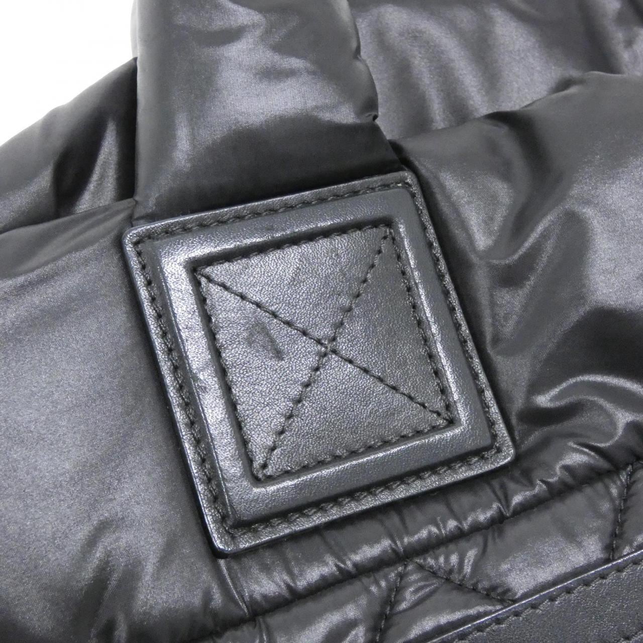 CHANEL Deauville 48610 Handbag Nylon Black Nylon Rank A - Thumbnail 4