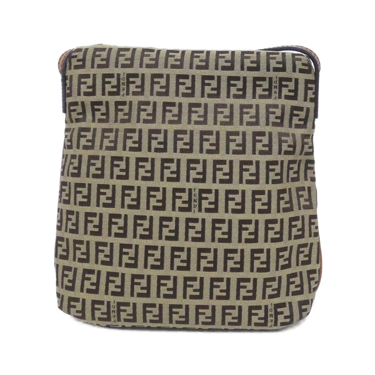 FENDI 8BT075 TN9 Shoulder Bag Canvas 米色 帆布 中古品B - 縮圖 2