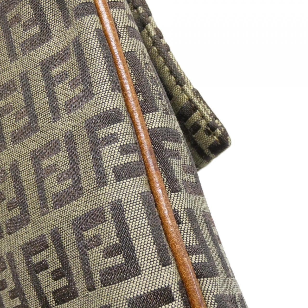 FENDI 8BT075 TN9 Shoulder Bag Canvas 米色 帆布 中古品B - 縮圖 6