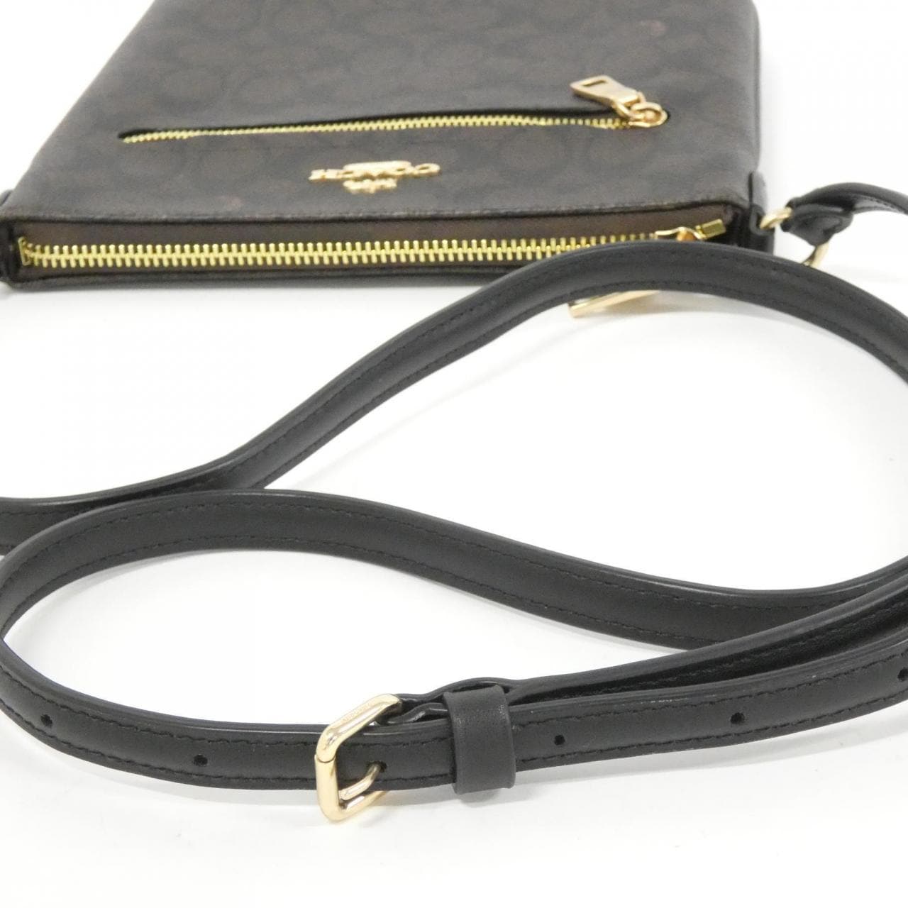 COACH CW325 Shoulder Bag Canvas 黑色 帆布 新品 - 縮圖 5