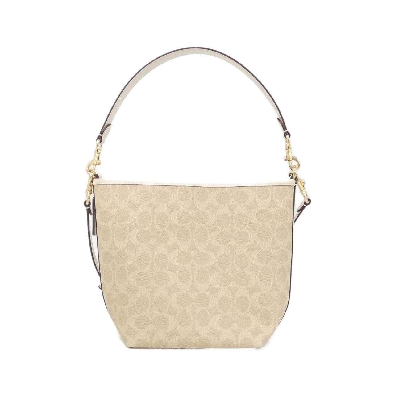 COACH CT800 Shoulder Bag Canvas Black Canvas - Thumbnail 2