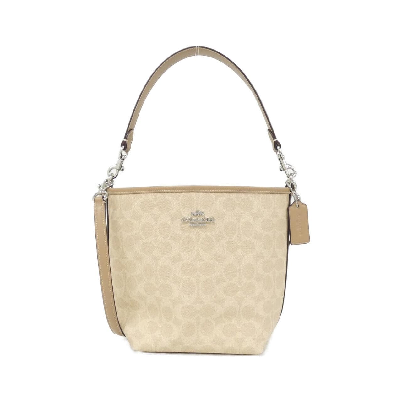 COACH CT800 Shoulder Bag Canvas Black