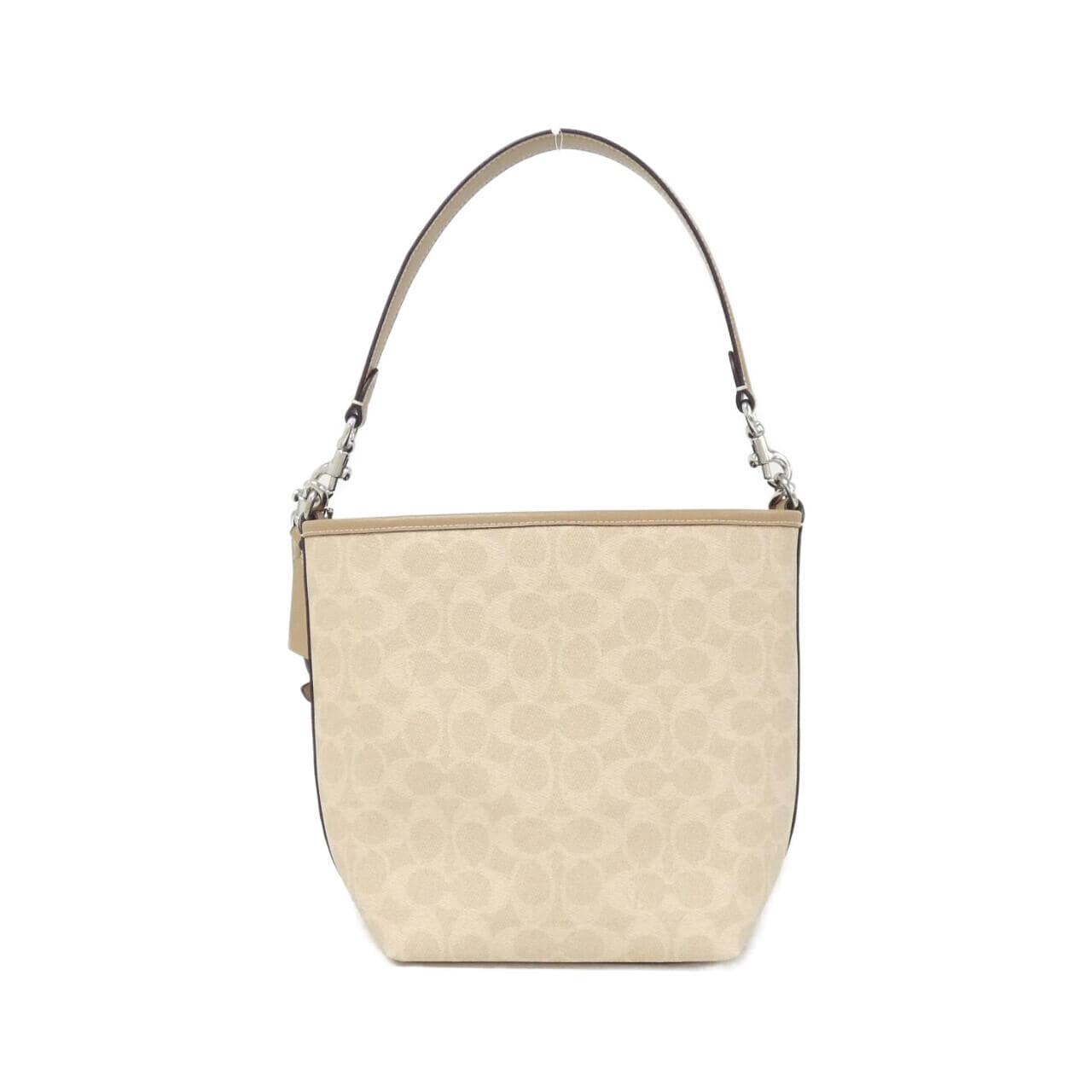 COACH CT800 Shoulder Bag Canvas Black Canvas New - Thumbnail 2