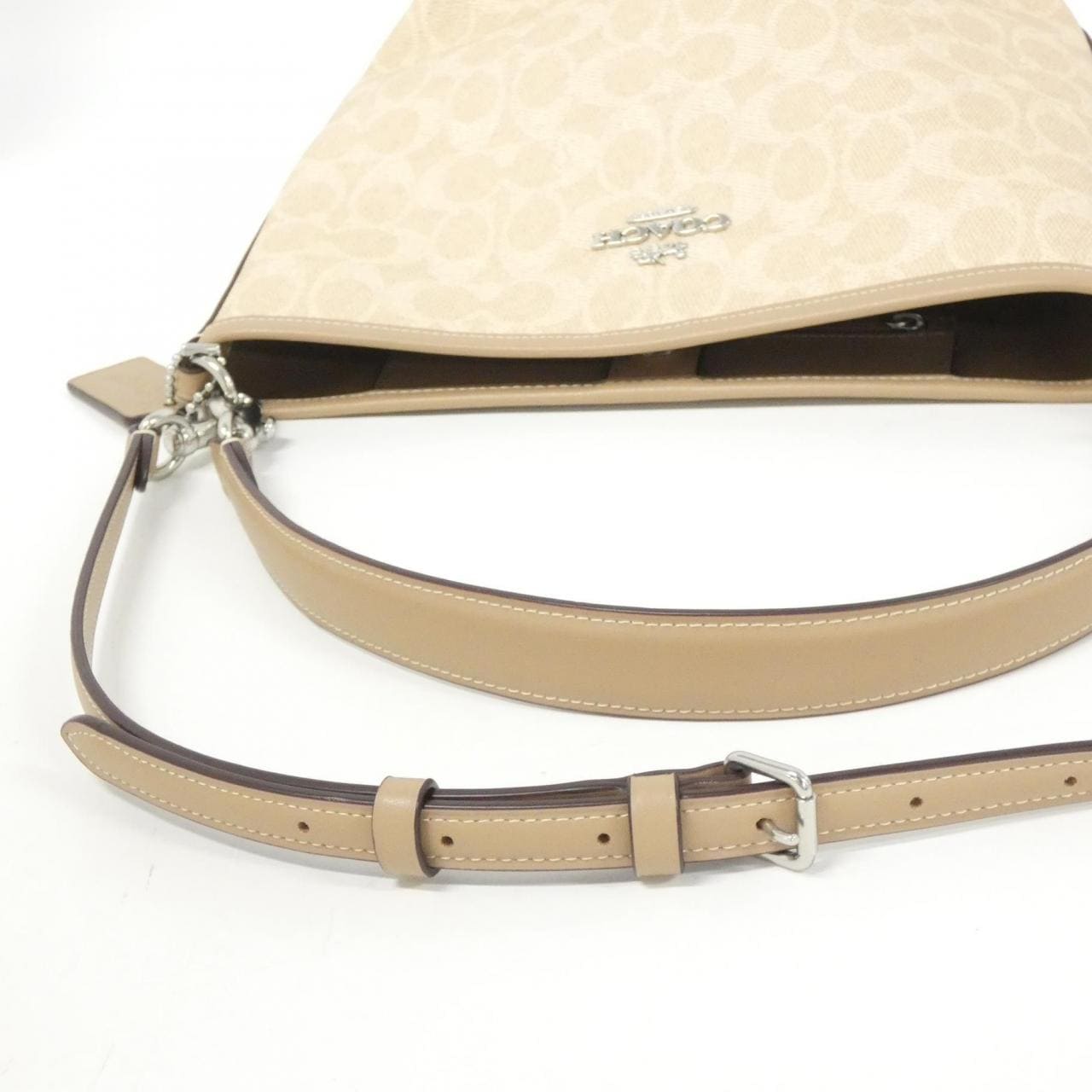 COACH CT800 Shoulder Bag Canvas Black Canvas New - Thumbnail 5