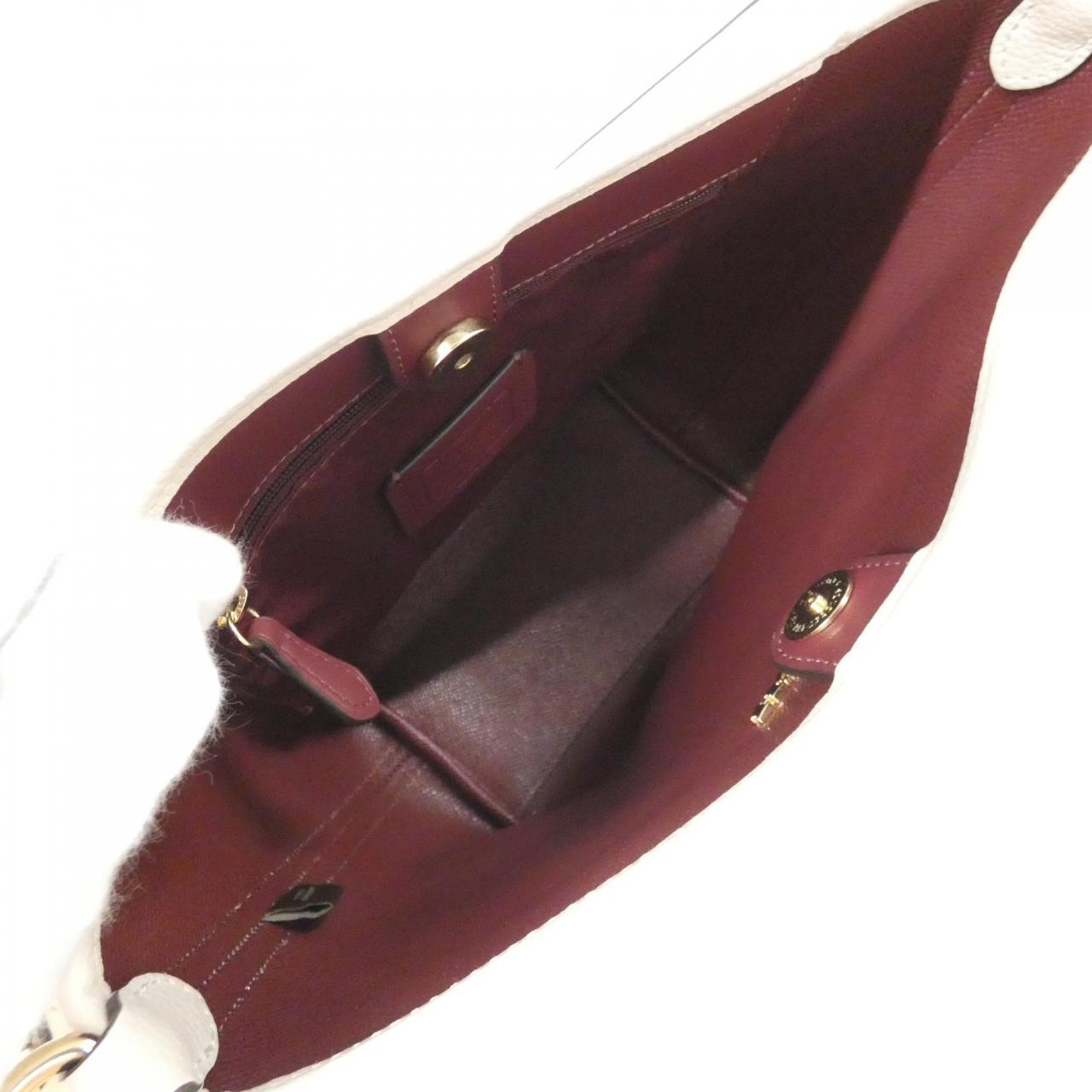 COACH CT801 Shoulder Bag Leather Black Leather - Thumbnail 6