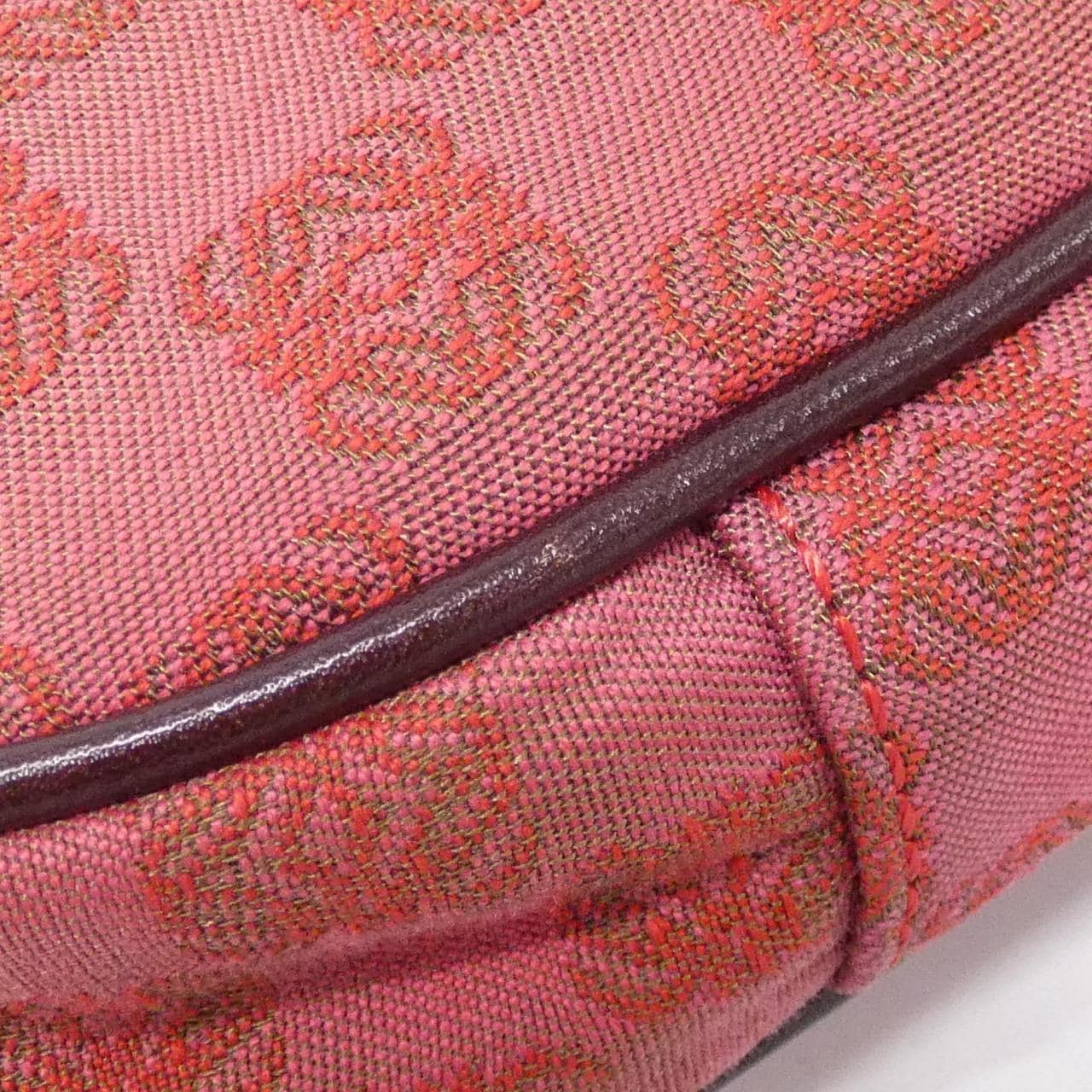 LOEWE Shoulder Bag Lambskin 紅色 羊皮 中古品B - 縮圖 3