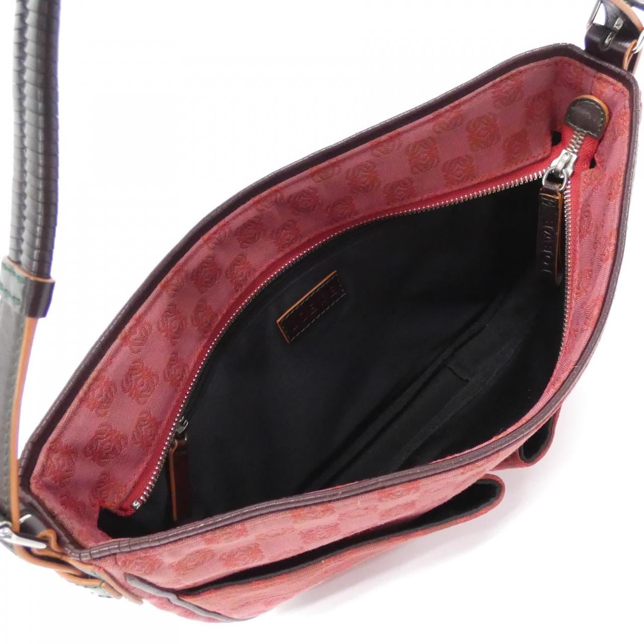 LOEWE Shoulder Bag Lambskin 紅色 羊皮 中古品B - 縮圖 8