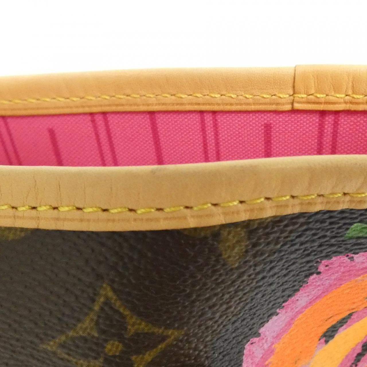 LOUIS VUITTON Neverfull M48613 Bag Monogram 黑色 Monogram 中古品A - 縮圖 4