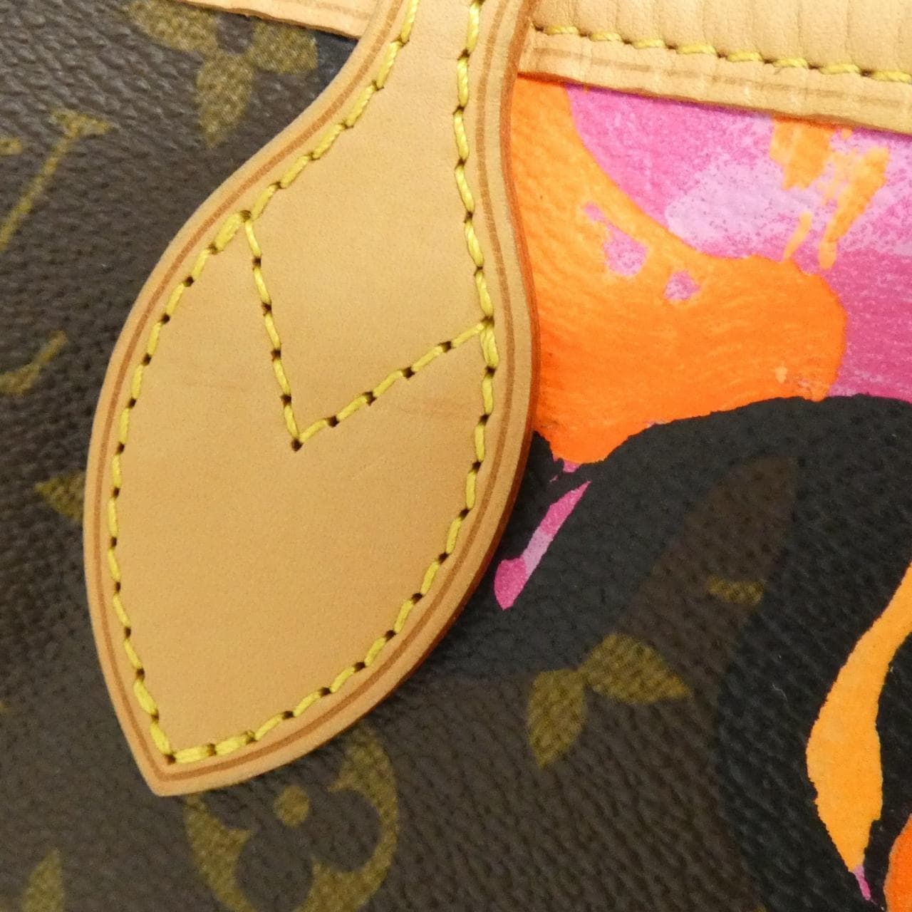 LOUIS VUITTON Neverfull M48613 Bag Monogram 黑色 Monogram 中古品A - 縮圖 5