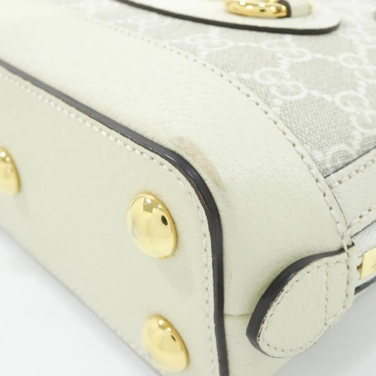 GUCCI Horsebit 1955 677212 UULAG Handbag Canvas Black Canvas Rank A - Thumbnail 3