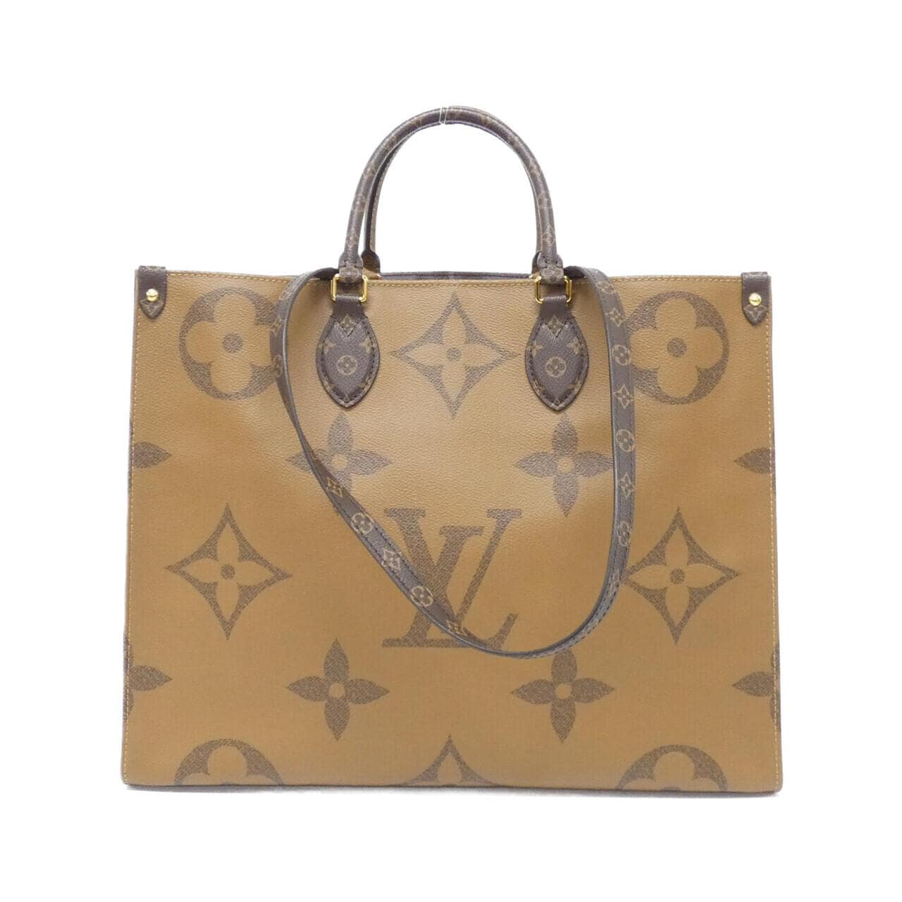 LOUIS VUITTON OnTheGo M44576 Bag Monogram 黑色 Monogram 中古品A - 縮圖 2