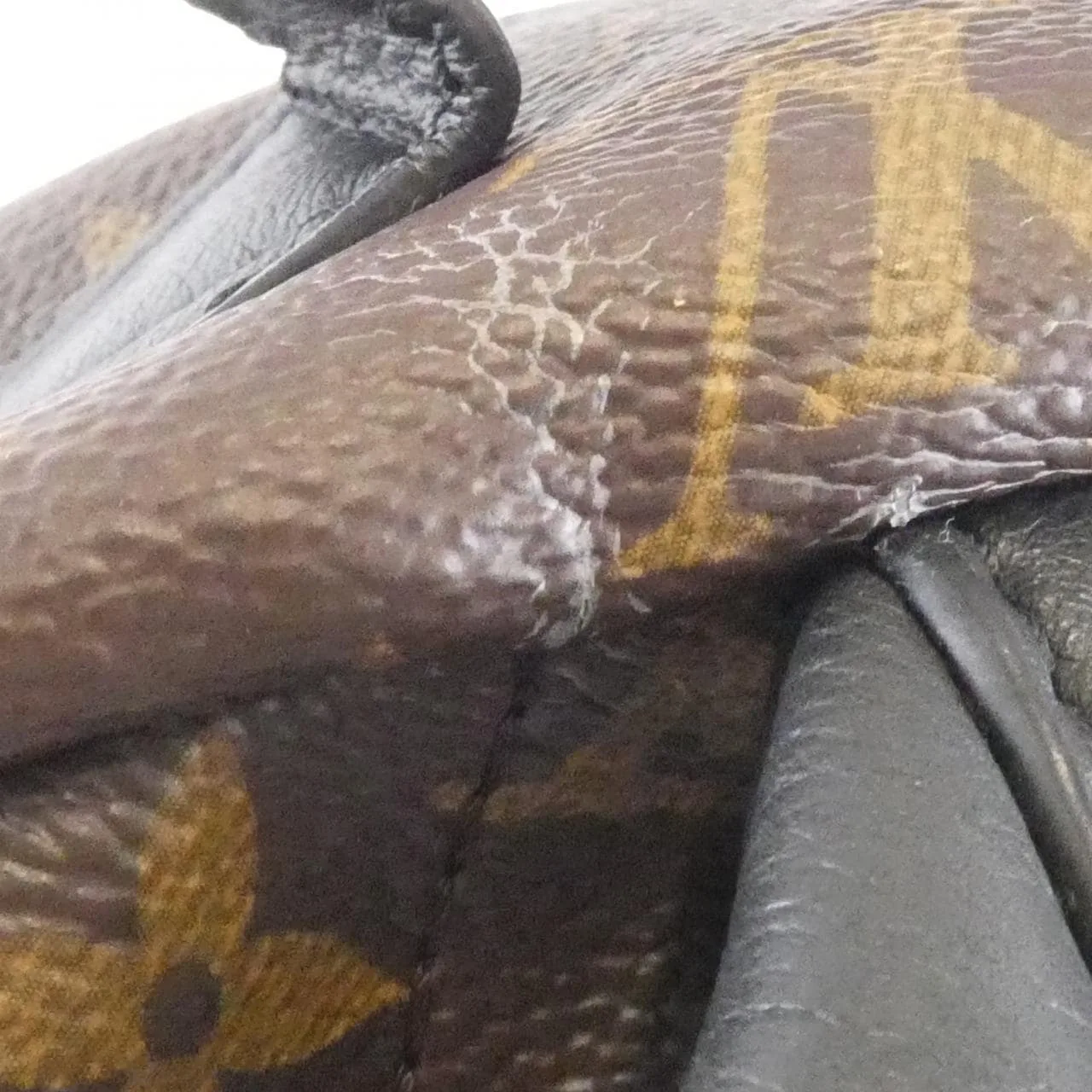 LOUIS VUITTON Palm Springs M41561 Backpack Monogram 黑色 Monogram 中古品B - 縮圖 6