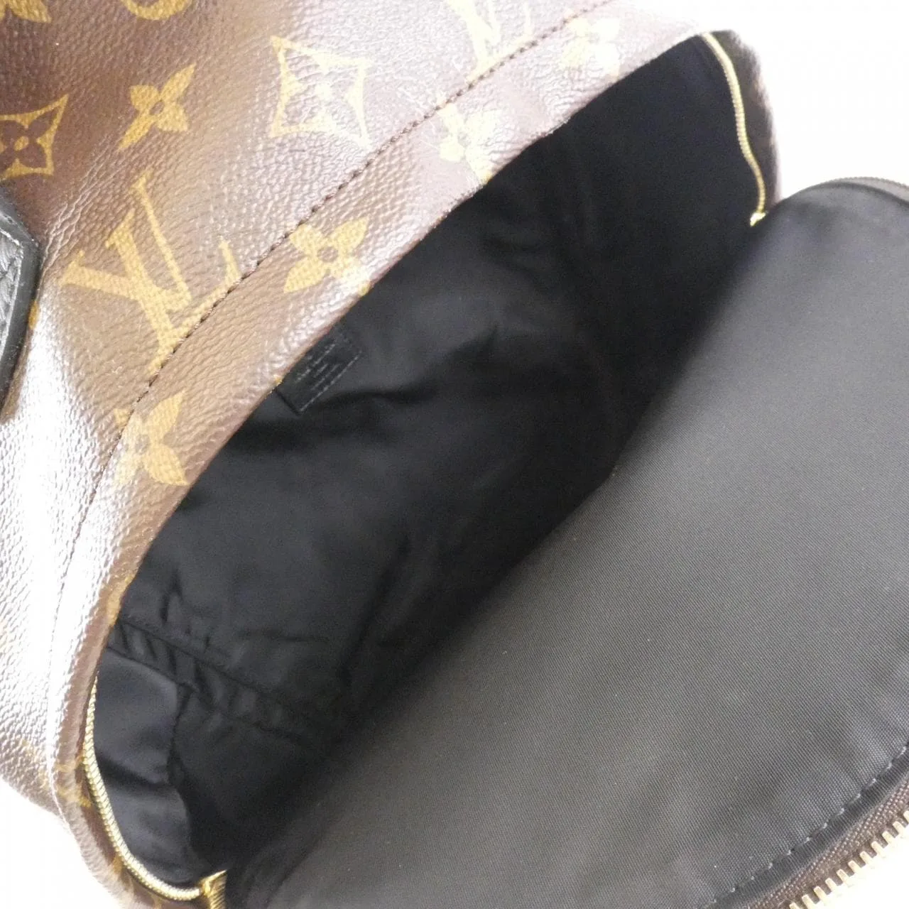 LOUIS VUITTON Palm Springs M41561 Backpack Monogram 黑色 Monogram 中古品B - 縮圖 10