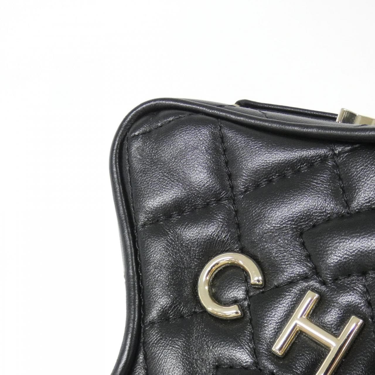 CHANEL AS4579 Shoulder Lambskin 黑色 羊皮 中古品A - 縮圖 4