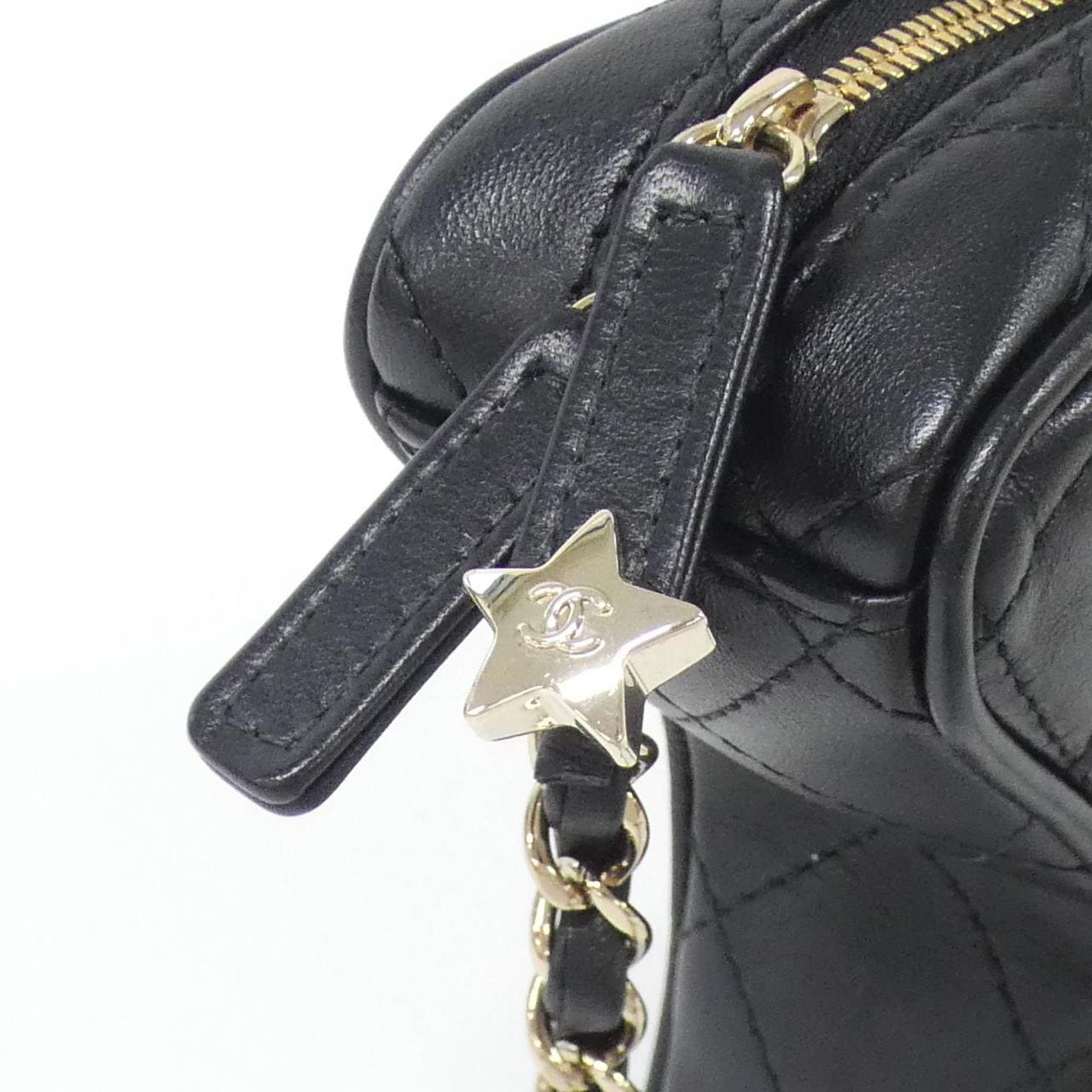 CHANEL AS4579 Shoulder Lambskin 黑色 羊皮 中古品A - 縮圖 8